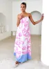 Talisa Maxi Dress - Lila Flower sold by Gingham & Heels
