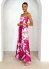 Elide Maxi Dress - Magenta Floral sold by Gingham & Heels