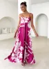 Elide Maxi Dress - Magenta Floral sold by Gingham & Heels