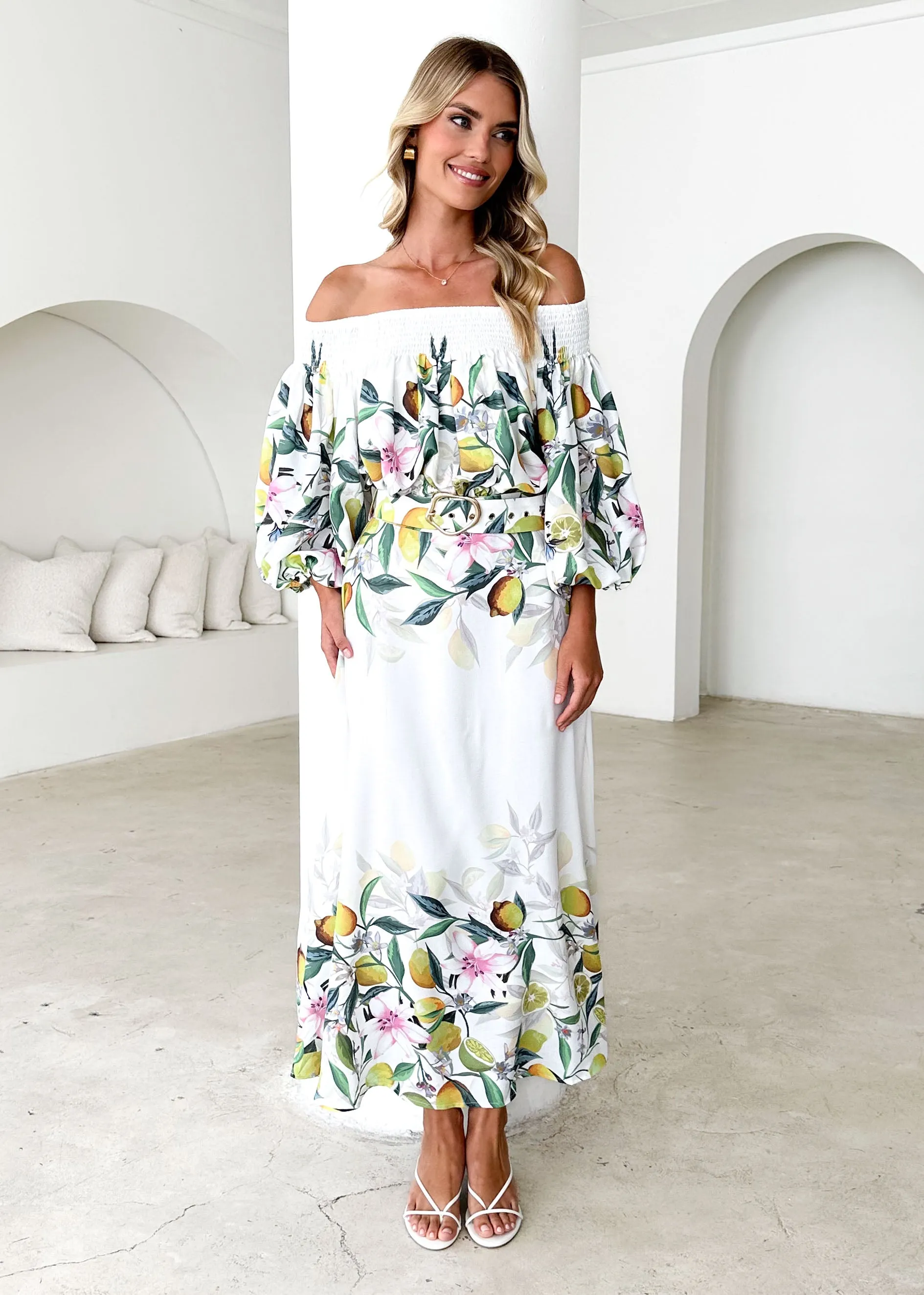 Averie Maxi Skirt - Limoncello sold by Gingham & Heels product image thumbnail 2