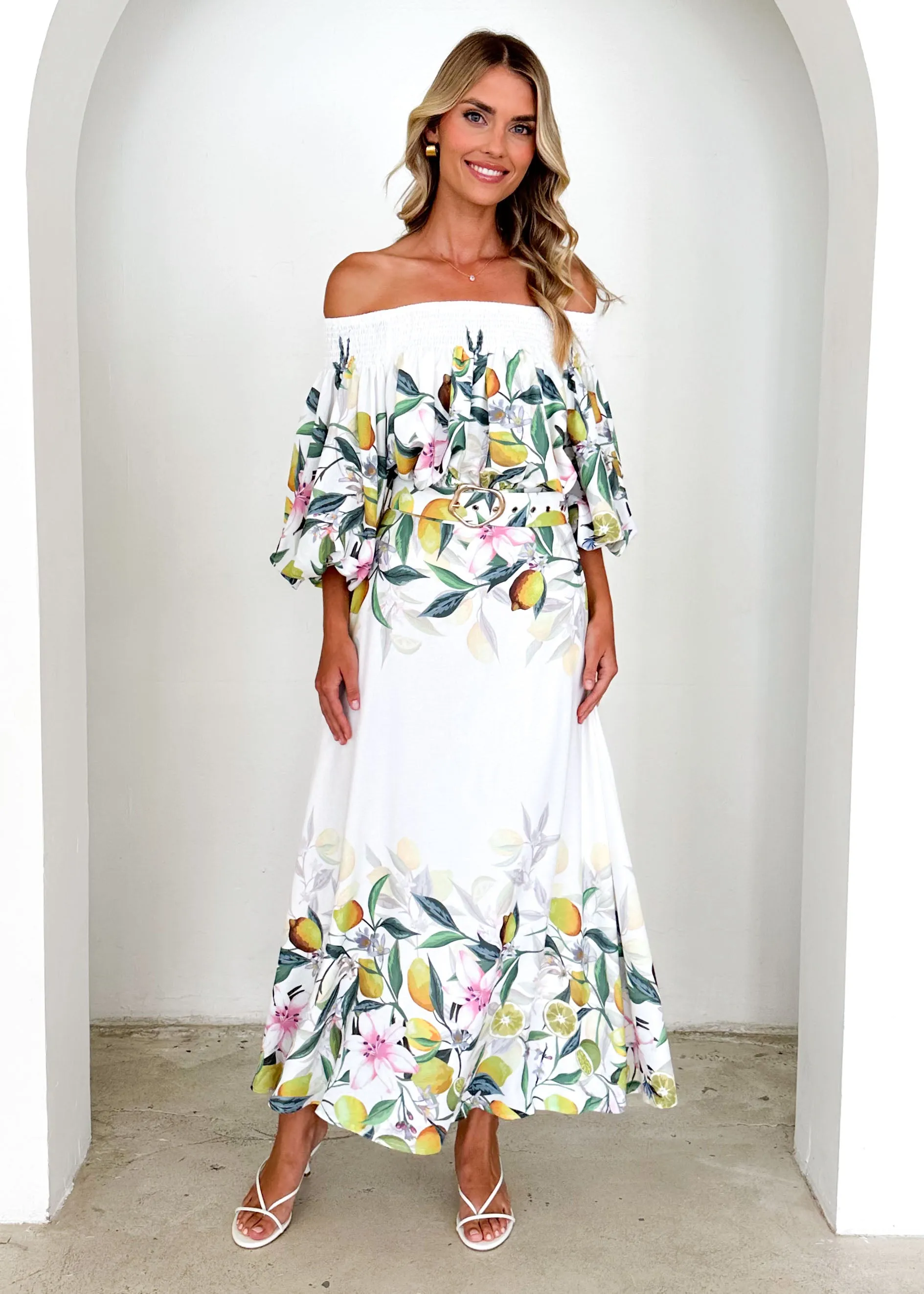 Averie Maxi Skirt - Limoncello sold by Gingham & Heels product image thumbnail 5