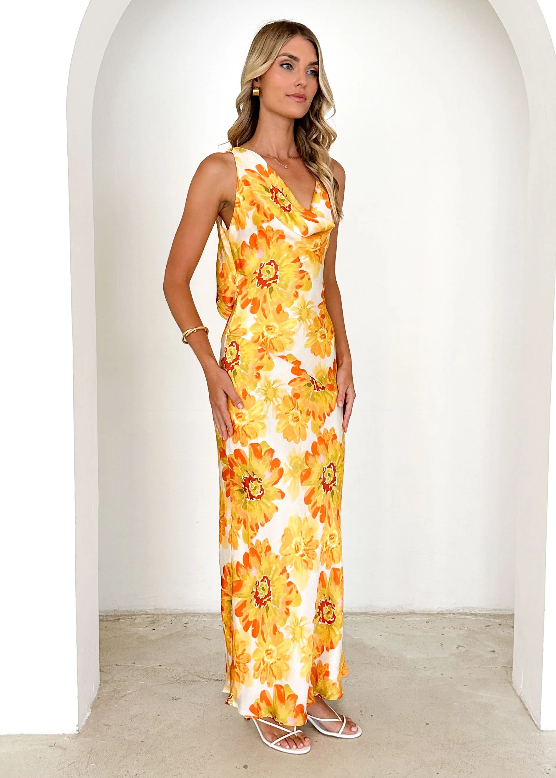 Drew Maxi Dress - Yellow Floral sold by Gingham & Heels product image thumbnail 4