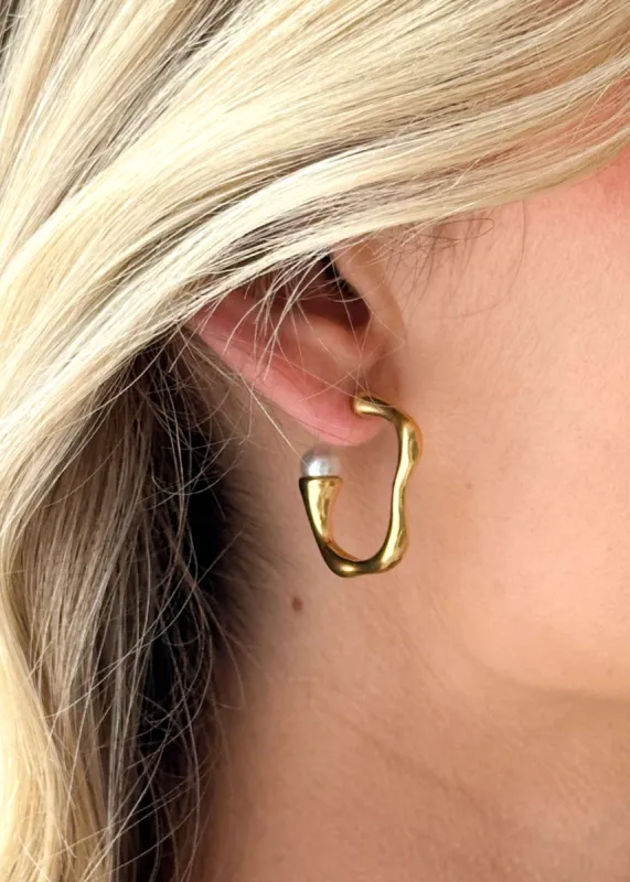 Piper Earrings - Gold sold by Gingham & Heels