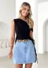 Kimi One Shoulder Top - Black sold by Gingham & Heels