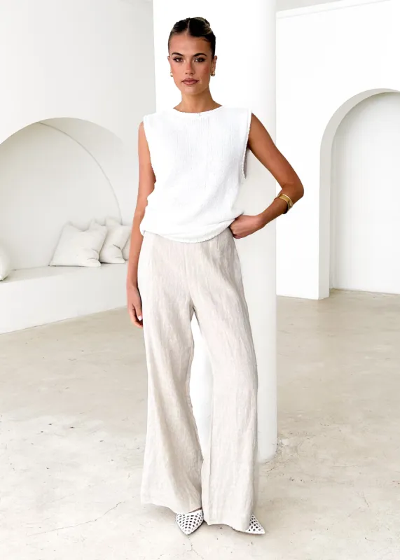 Zoeva Knit Top - Off White sold by Gingham & Heels
