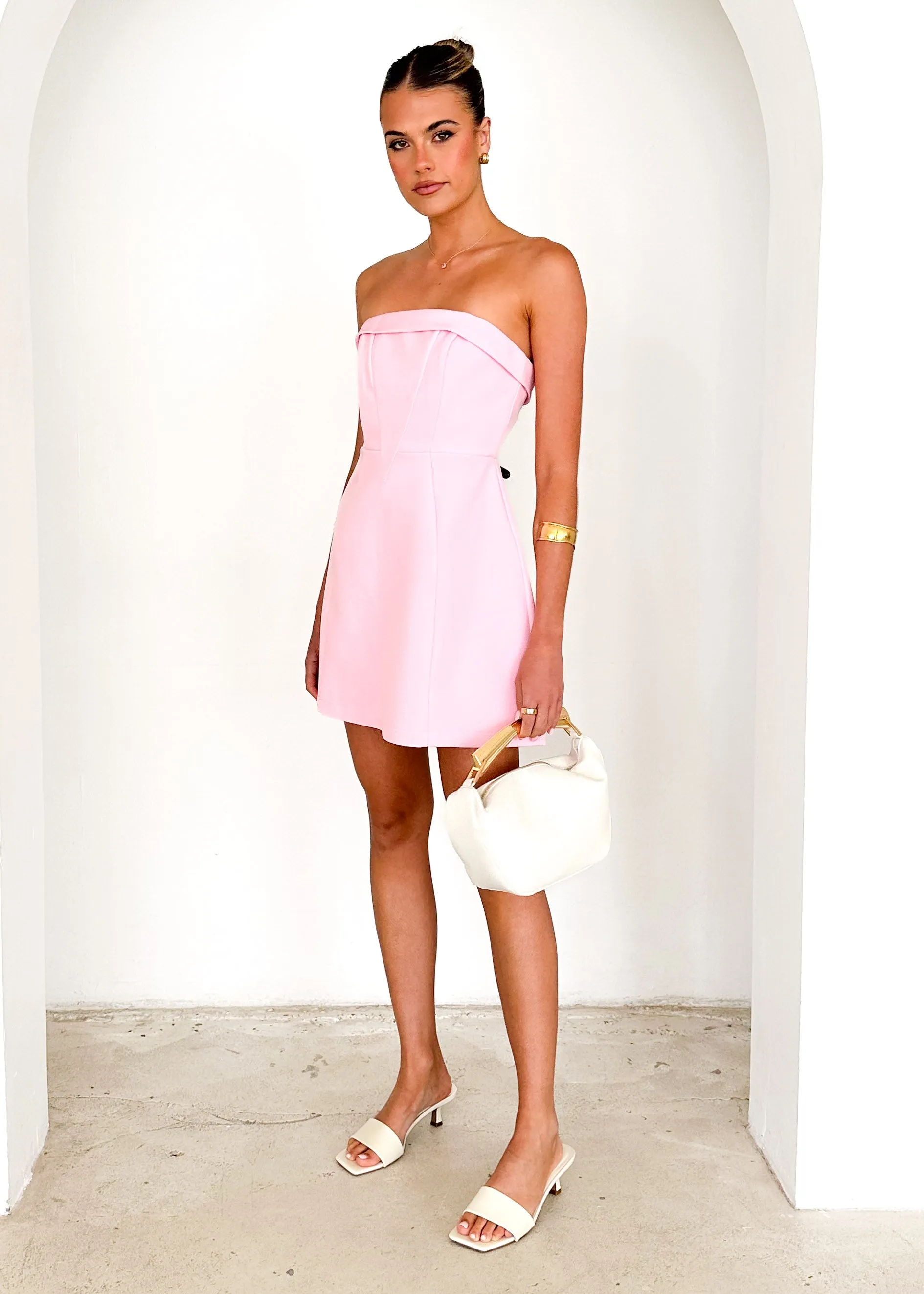 Mahala Strapless Dress - Pink sold by Gingham & Heels product image thumbnail 4