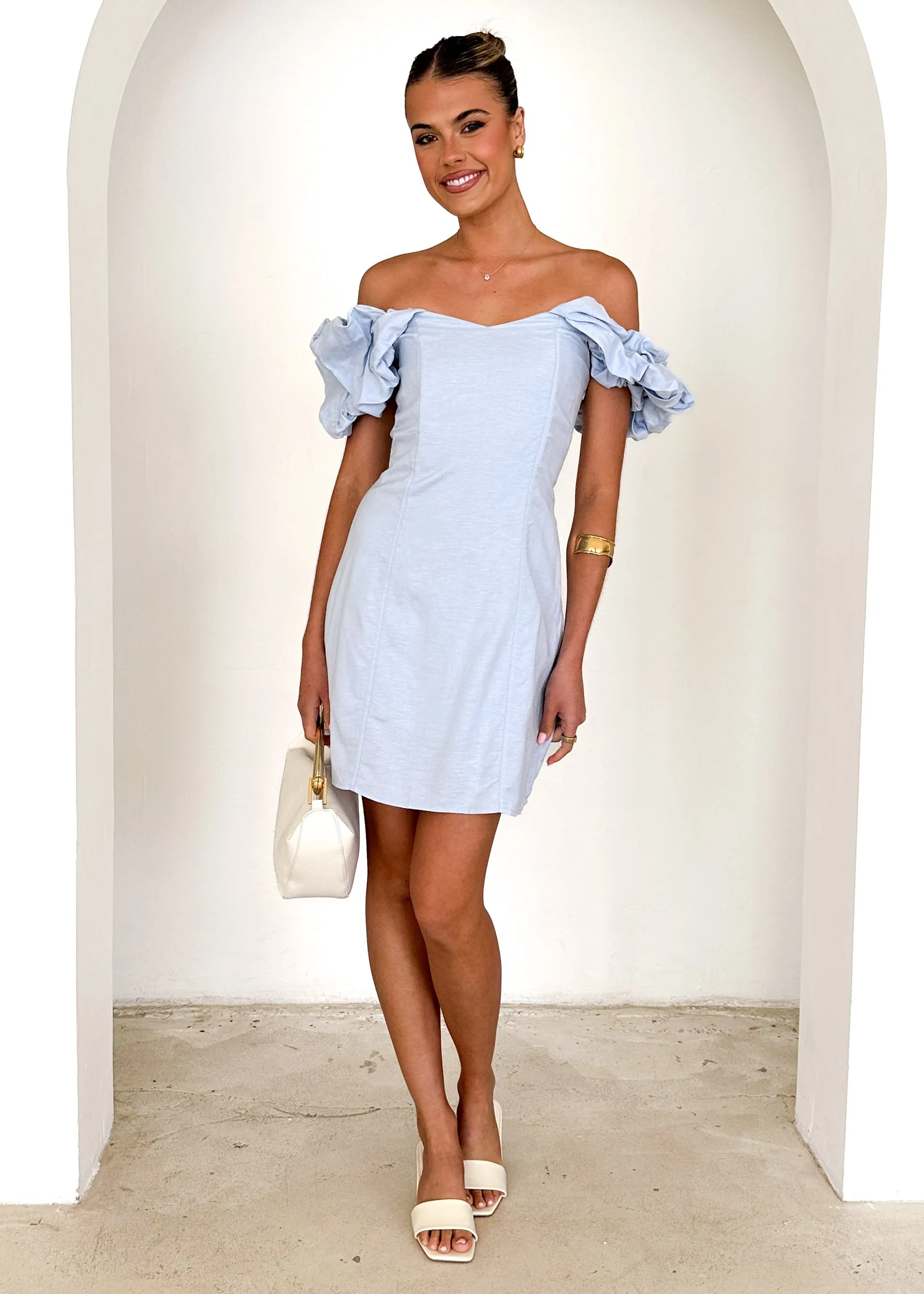 Ophelia Dress - Powder Blue sold by Gingham & Heels product image thumbnail 3