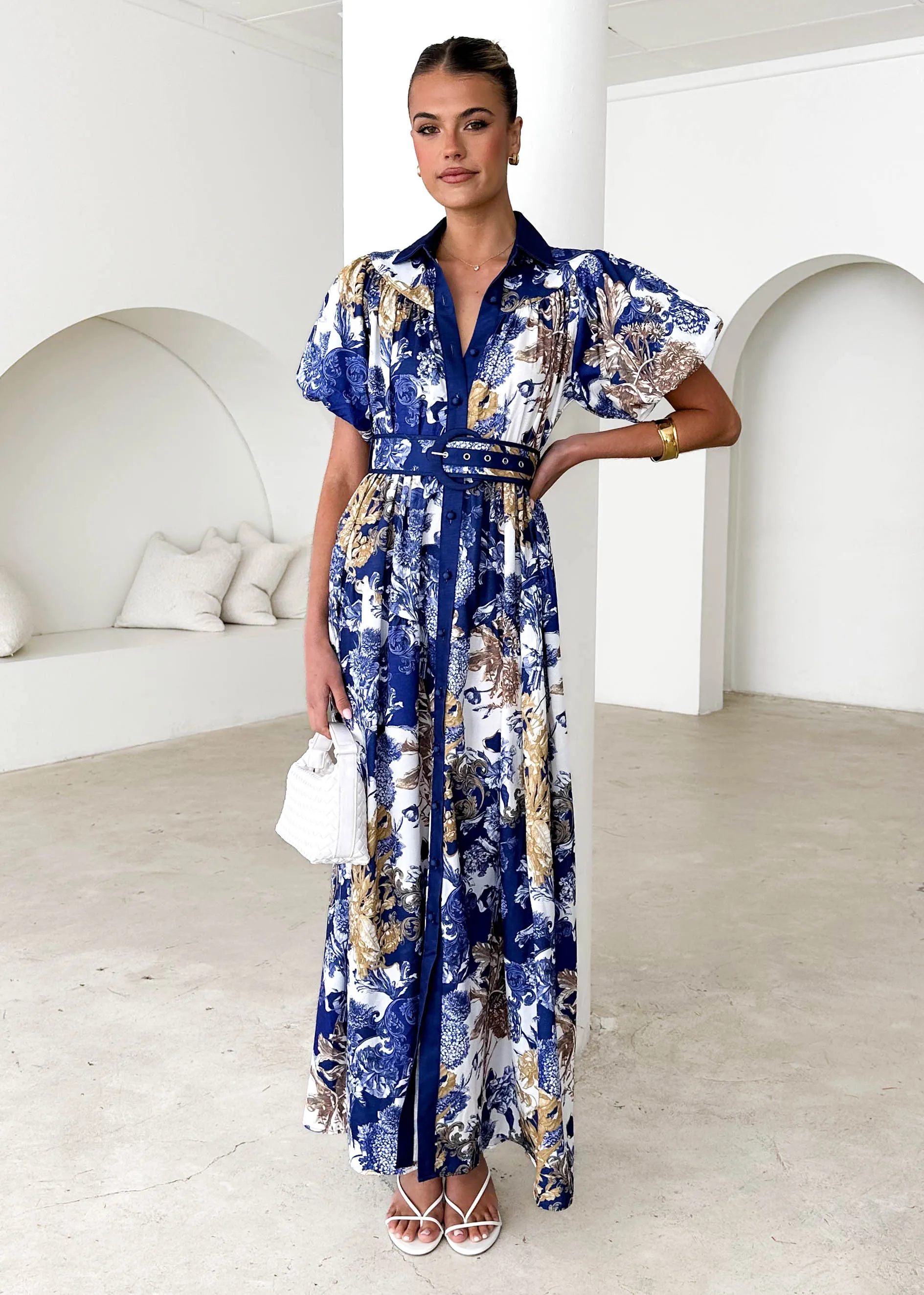 Anouk Maxi Dress - Navy Chateau sold by Gingham & Heels product image thumbnail 2