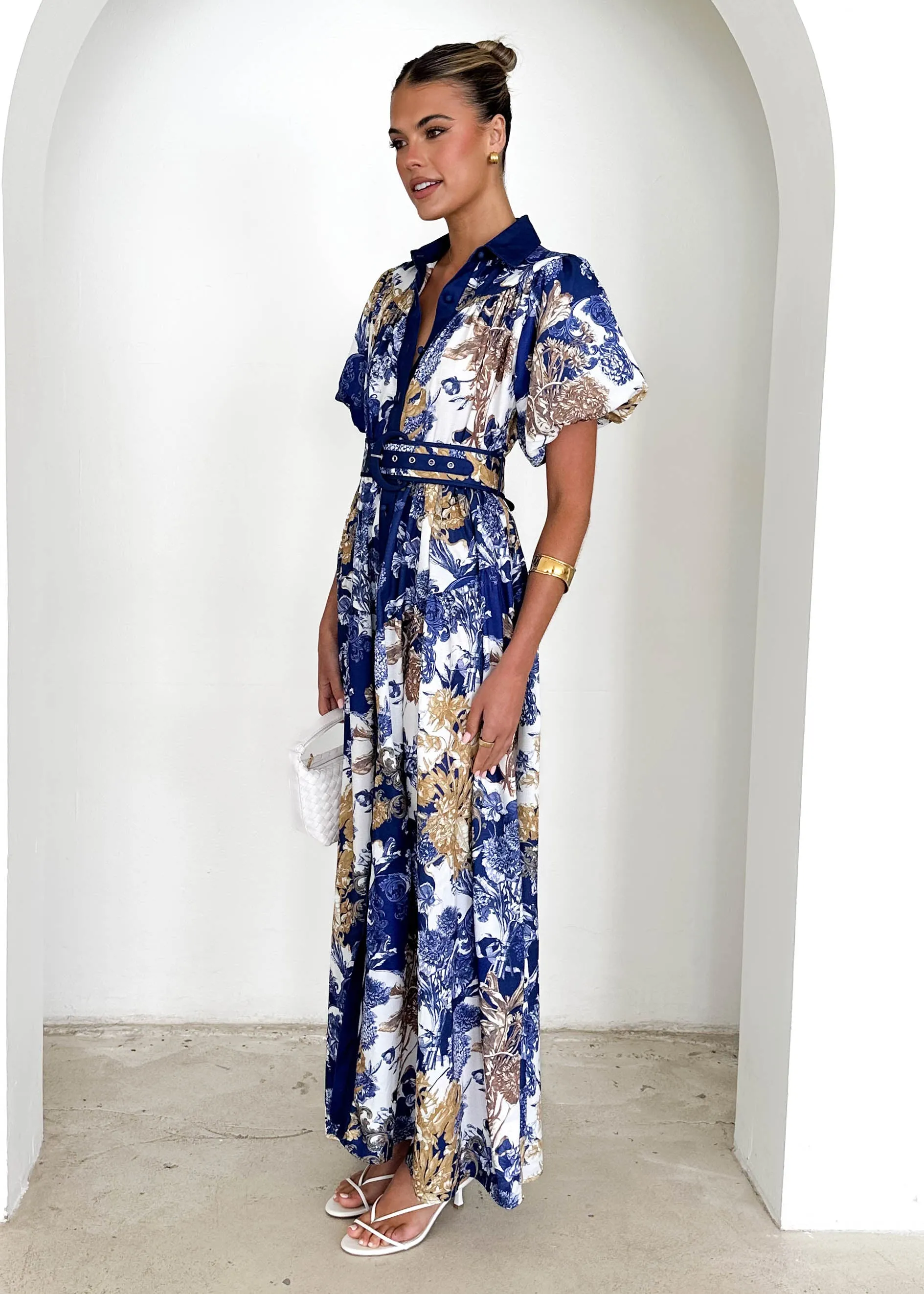 Anouk Maxi Dress - Navy Chateau sold by Gingham & Heels product image thumbnail 4