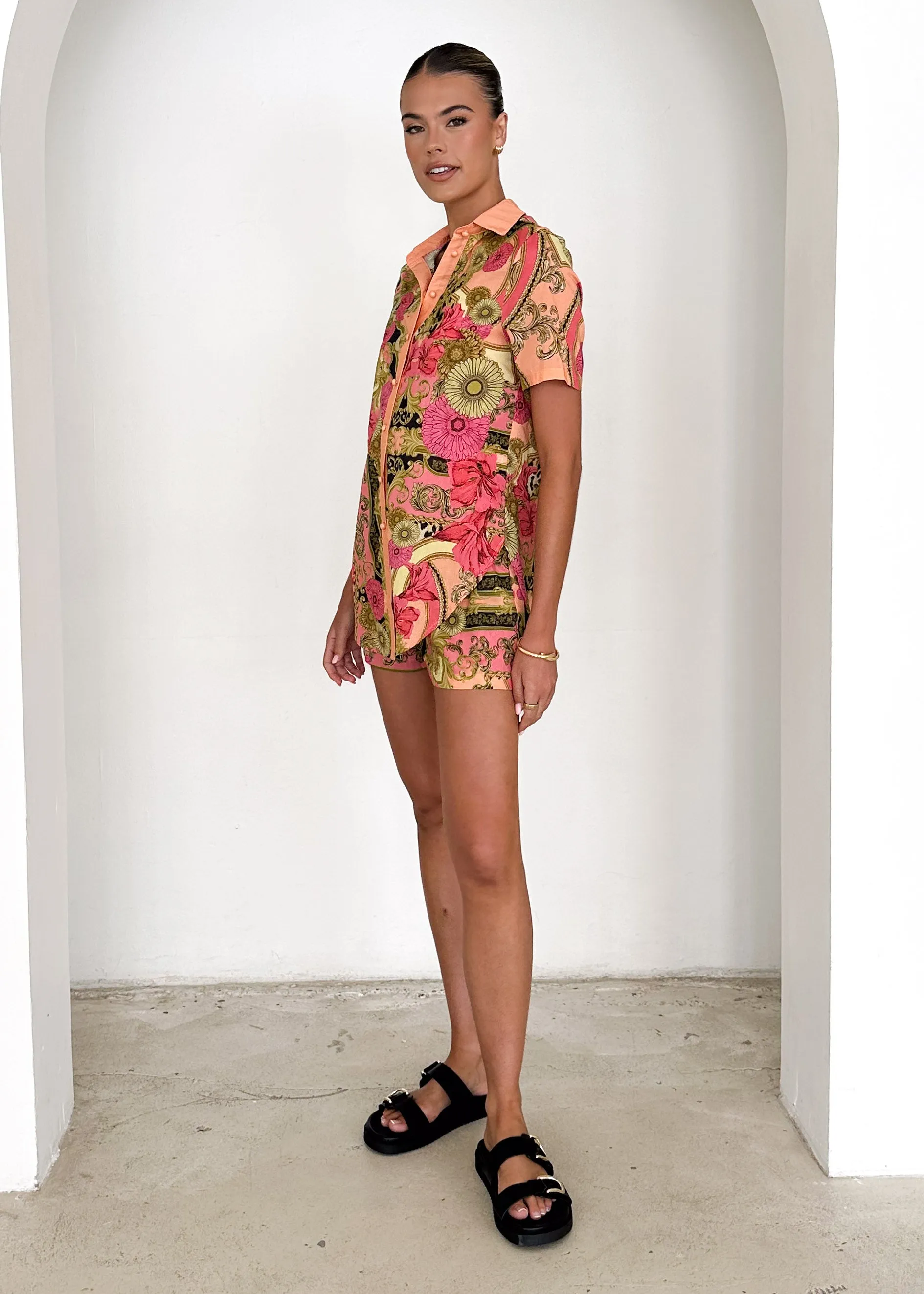 Mara Shirt - Peach Lucia sold by Gingham & Heels product image thumbnail 5