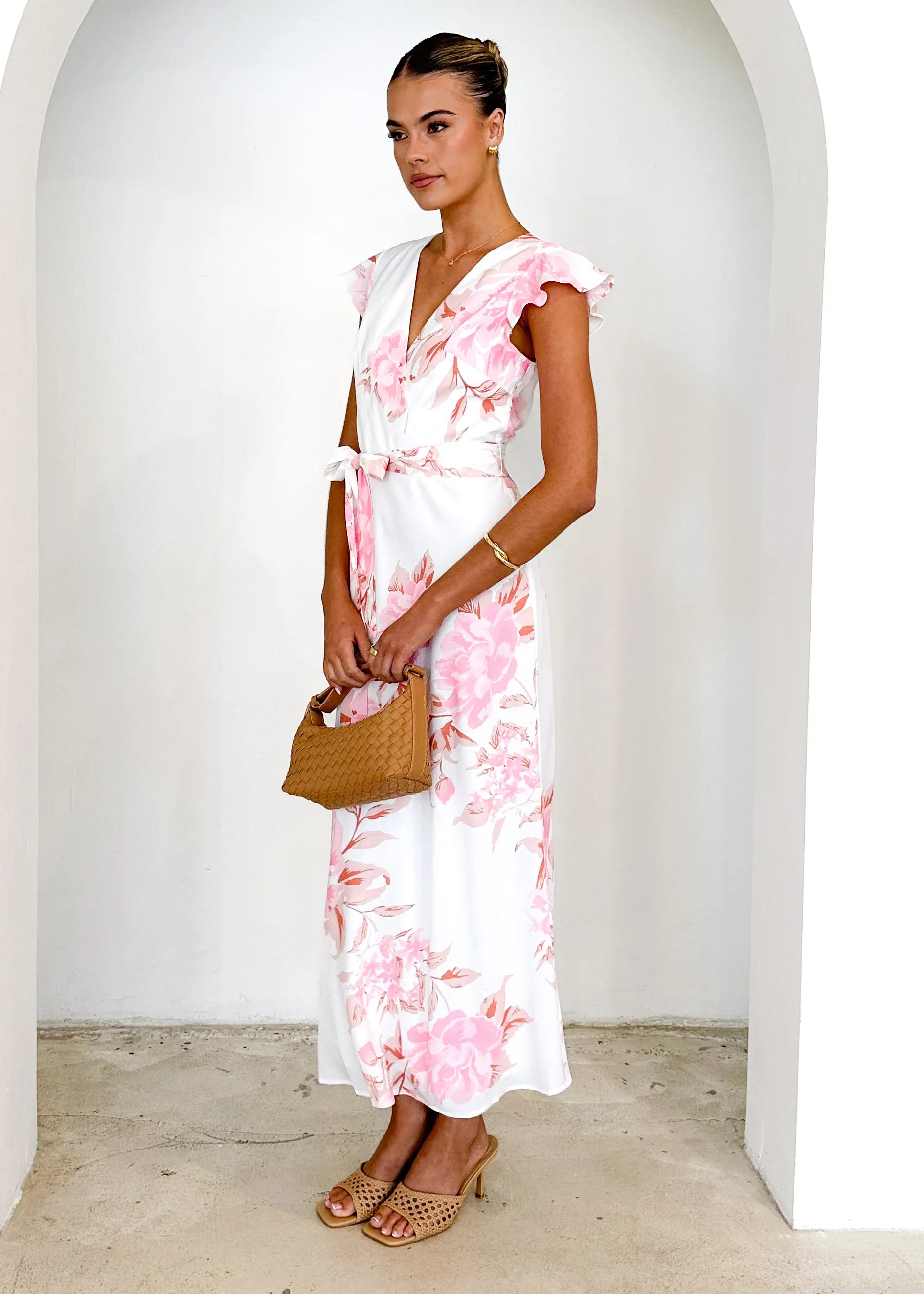 Graceless Midi Dress - Pink Floral sold by Gingham & Heels product image thumbnail 4