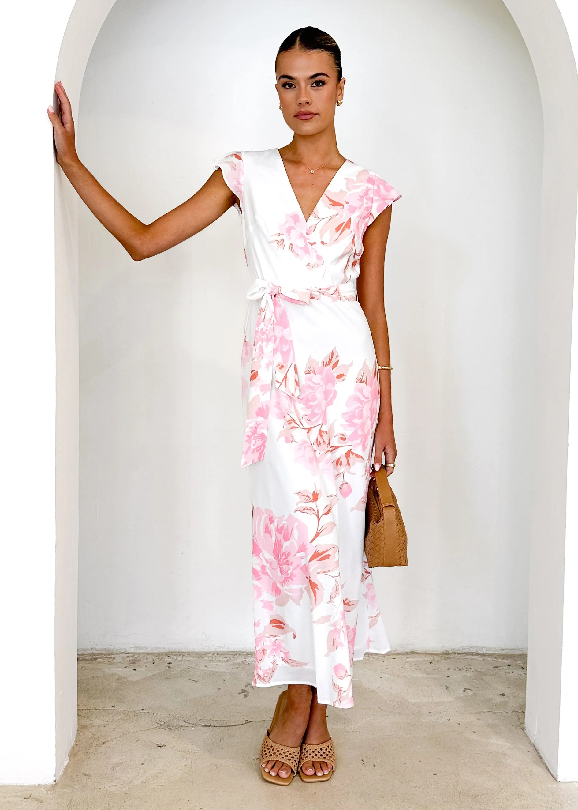 Graceless Midi Dress - Pink Floral sold by Gingham & Heels product image thumbnail 3