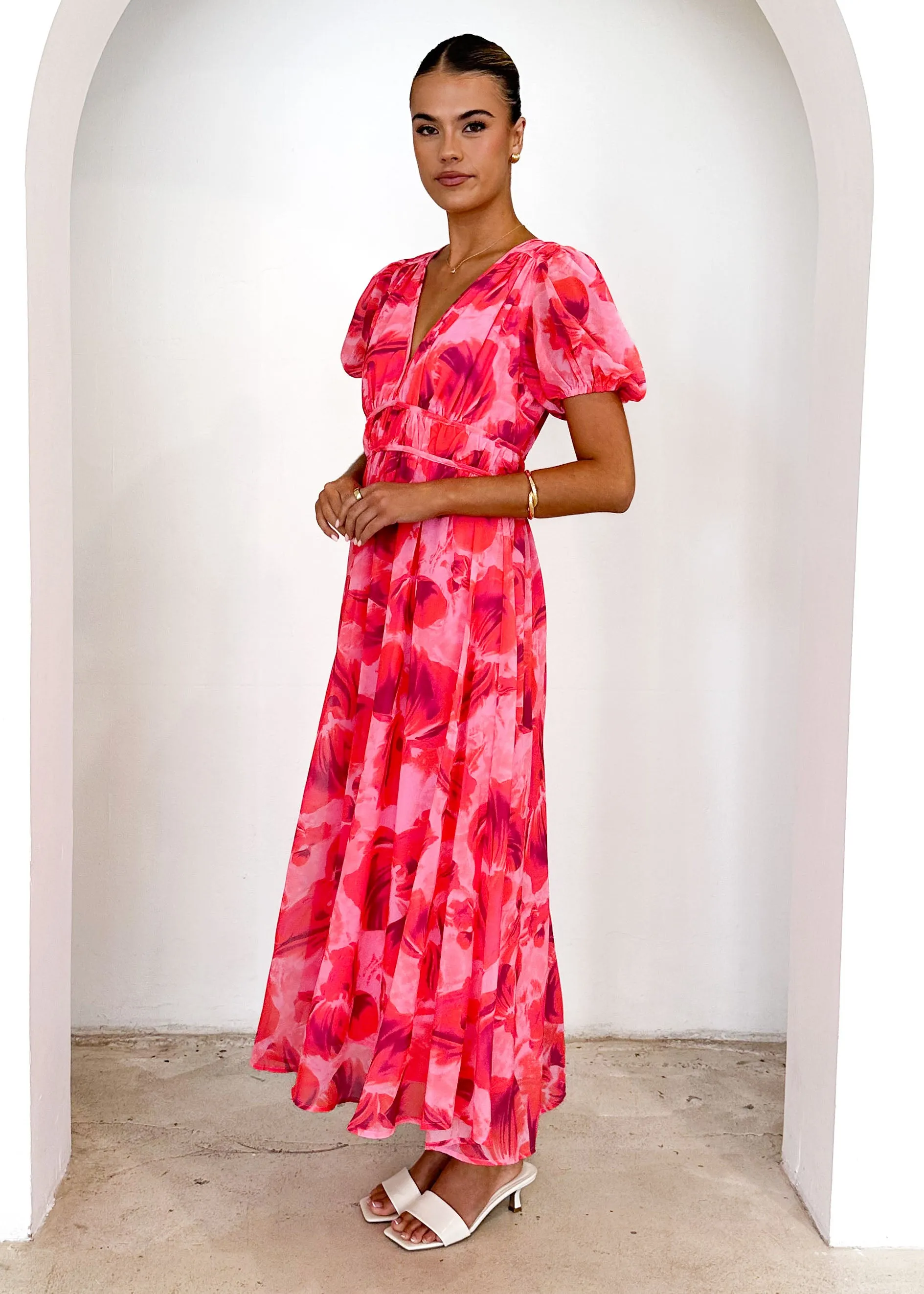 Wynne Maxi Dress - Magenta Floral sold by Gingham & Heels product image thumbnail 4
