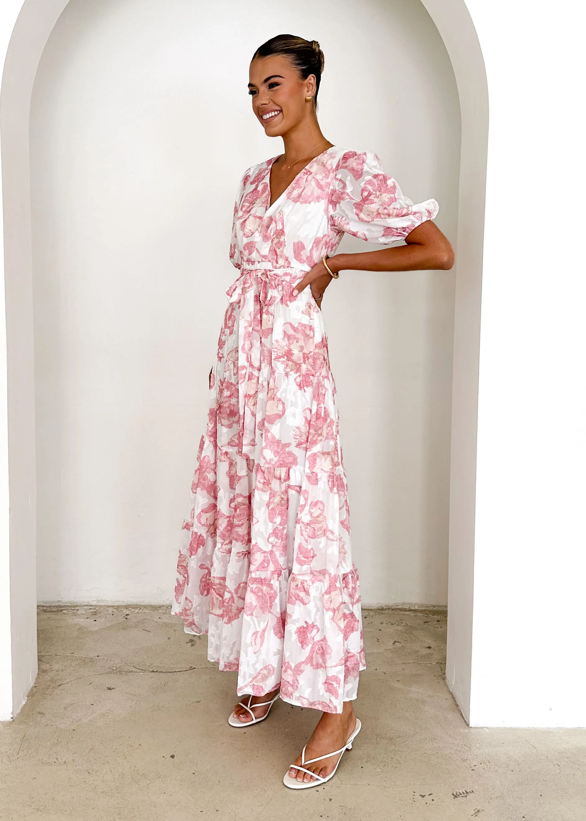 Casablanca Maxi Dress - Pink Rose sold by Gingham & Heels product image thumbnail 5