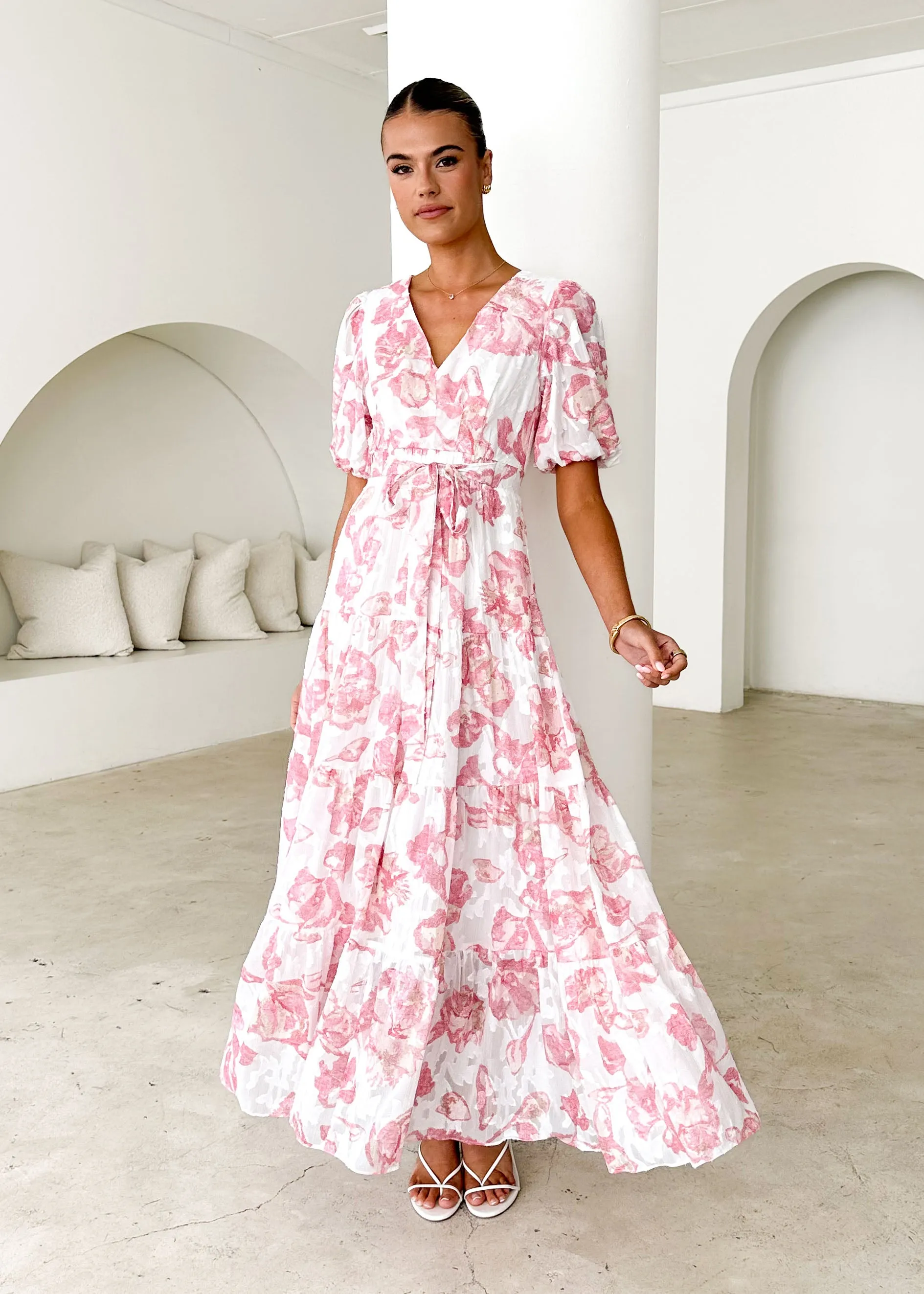 Casablanca Maxi Dress - Pink Rose sold by Gingham & Heels product image thumbnail 2