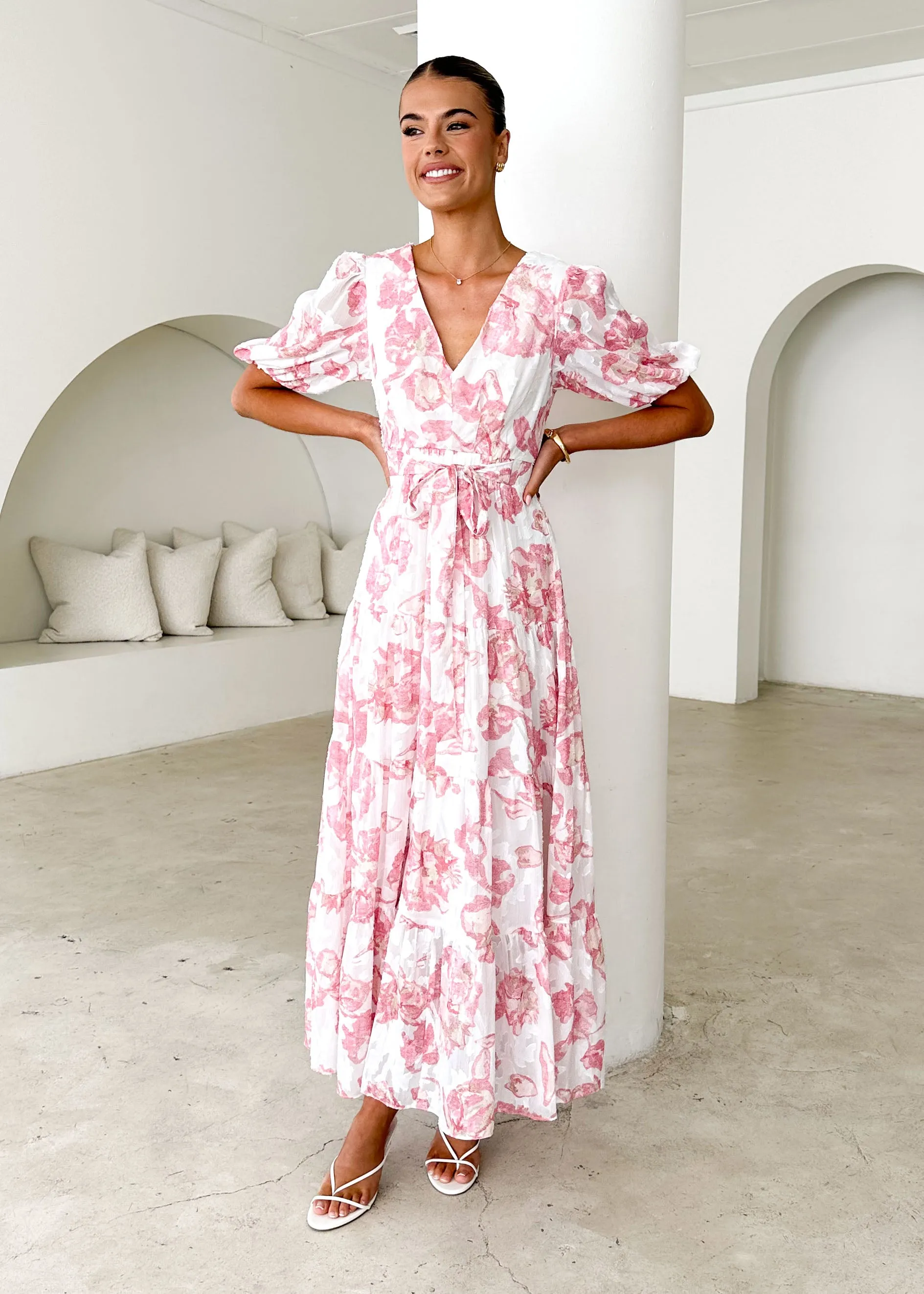 Casablanca Maxi Dress - Pink Rose sold by Gingham & Heels product image thumbnail 3