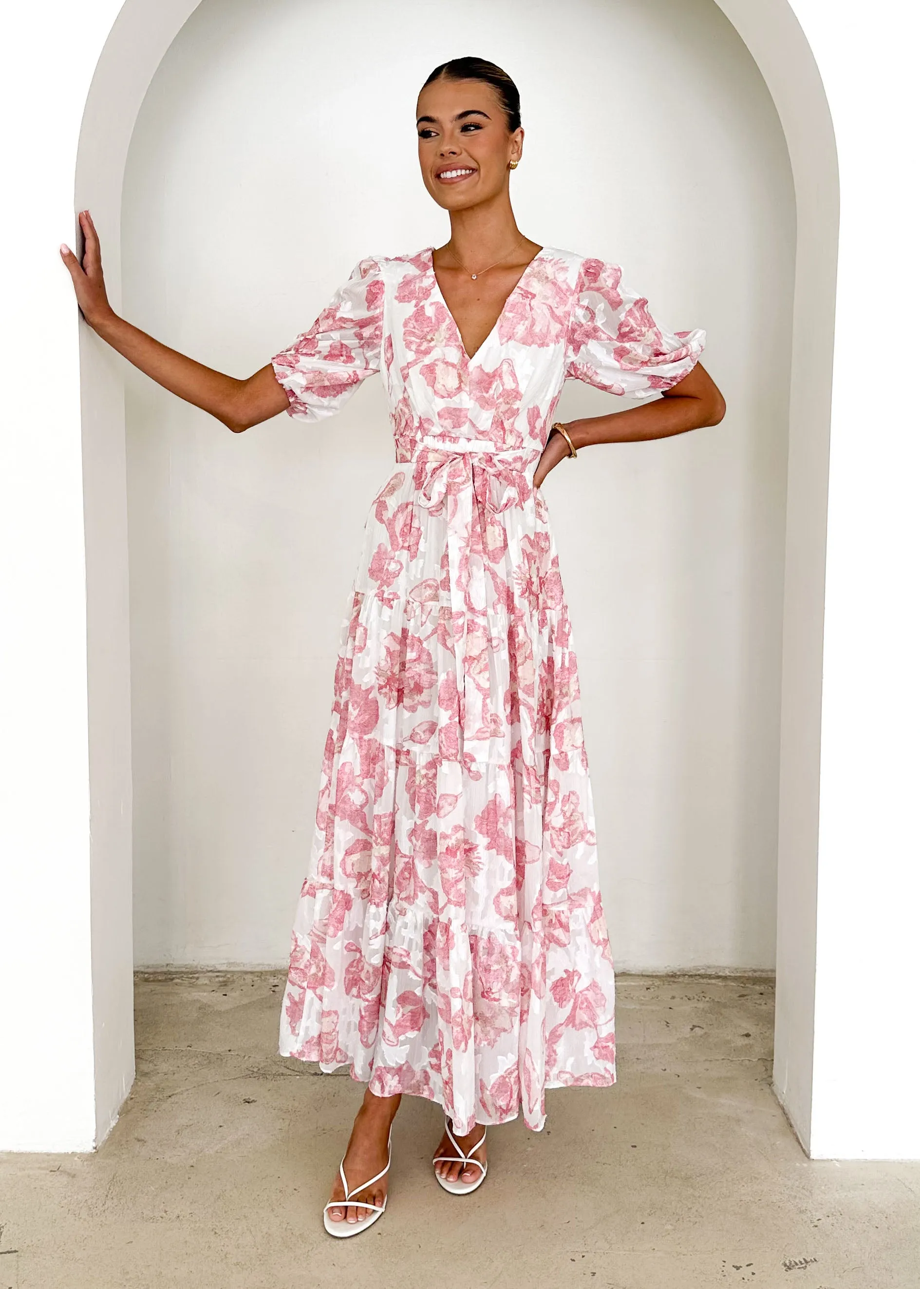 Casablanca Maxi Dress - Pink Rose sold by Gingham & Heels product image thumbnail 4
