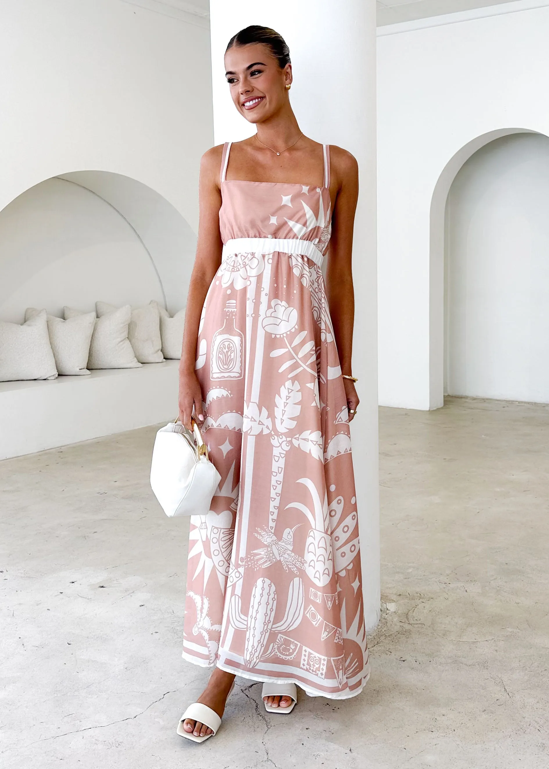 Nerina Maxi Dress - Sand Cabos sold by Gingham & Heels product image thumbnail 2