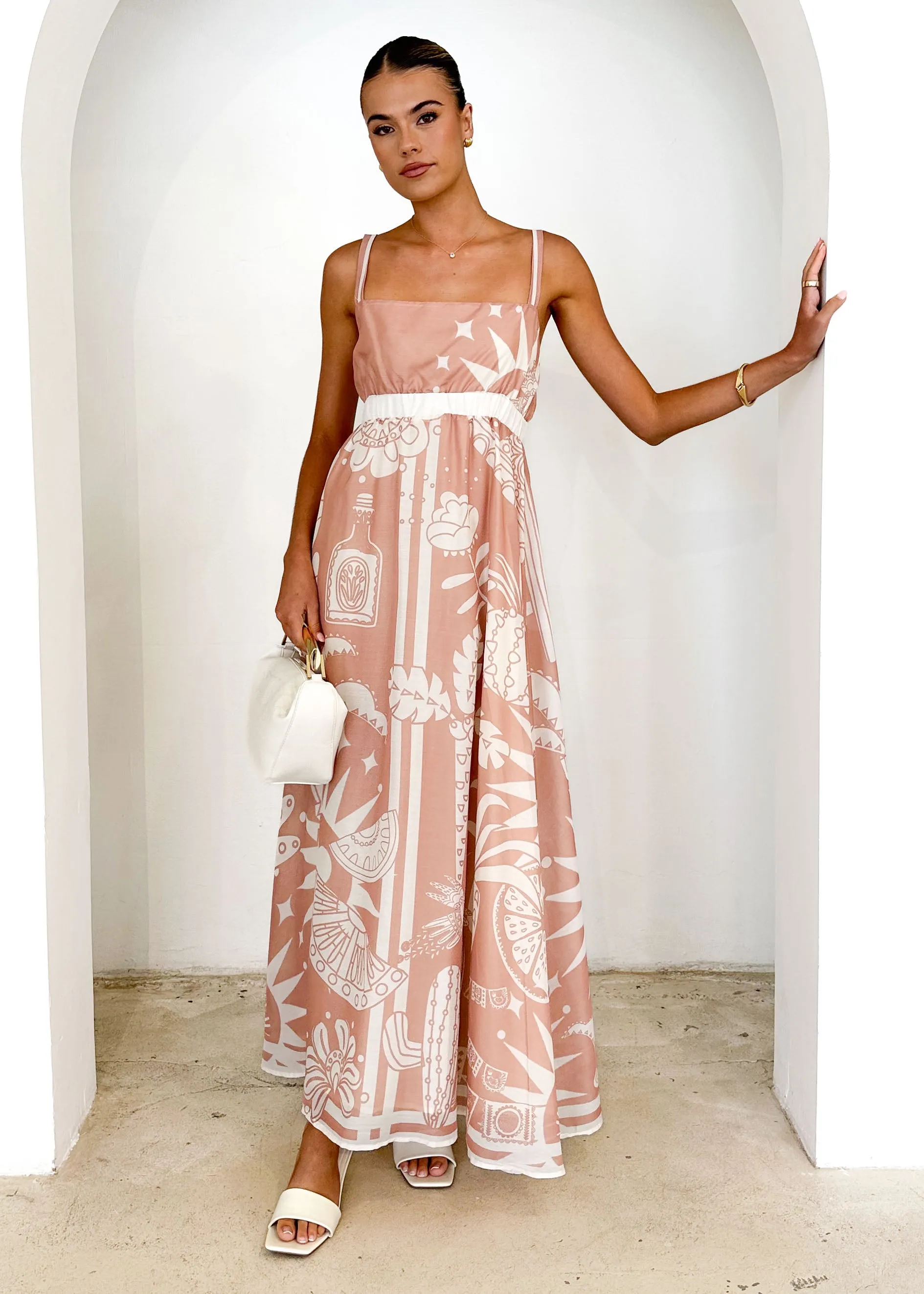 Nerina Maxi Dress - Sand Cabos sold by Gingham & Heels product image thumbnail 3