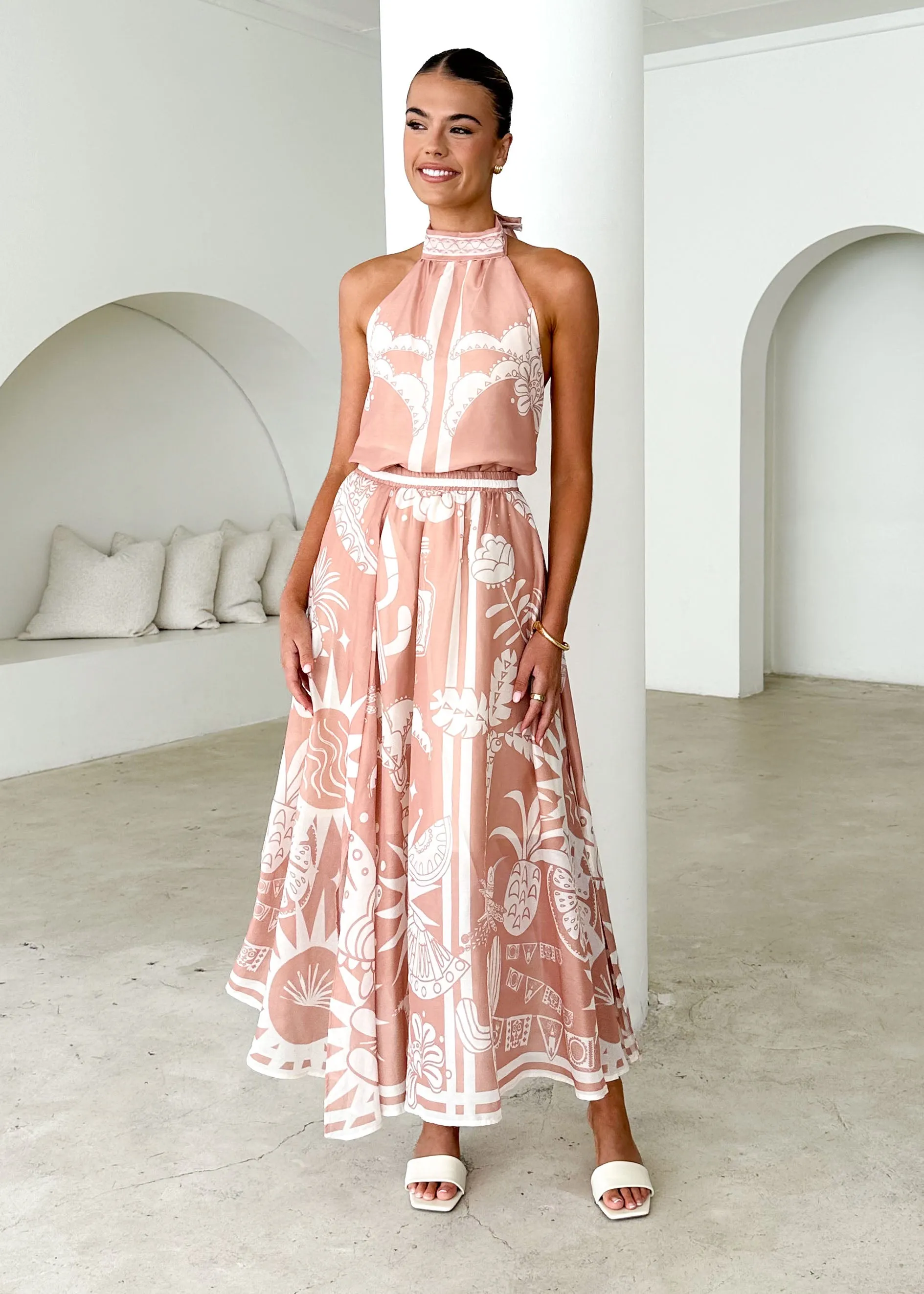 Keana Halter Top - Sand Cabos sold by Gingham & Heels product image thumbnail 4