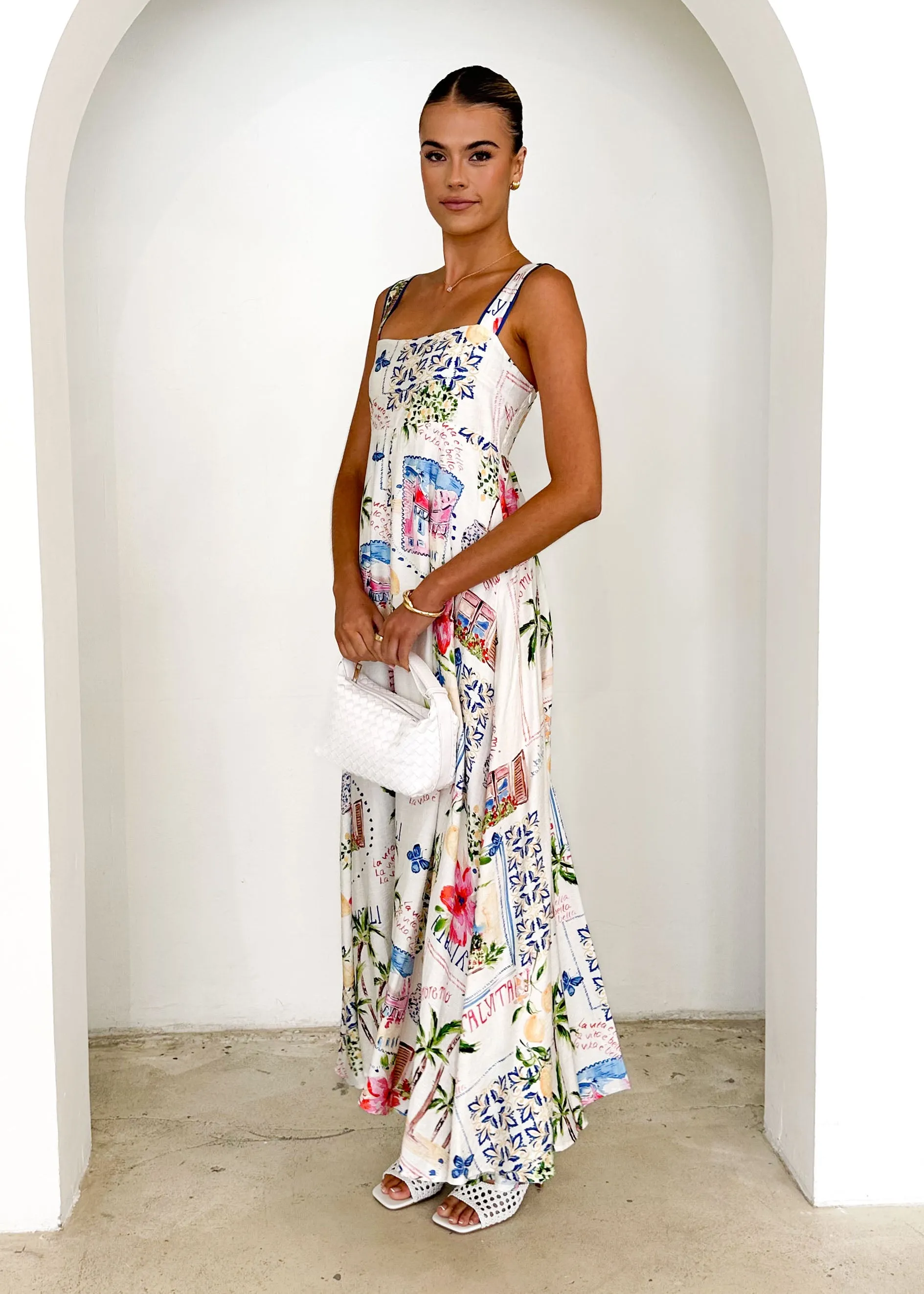 Jackie Maxi Dress - Tropical Palm sold by Gingham & Heels product image thumbnail 4