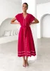 Sangria Maxi Dress - Berry sold by Gingham & Heels