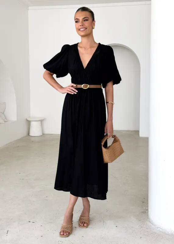 Mecca Maxi Dress - Black sold by Gingham & Heels