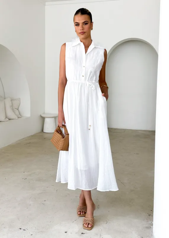 Jodi Maxi Dress - Off White sold by Gingham & Heels