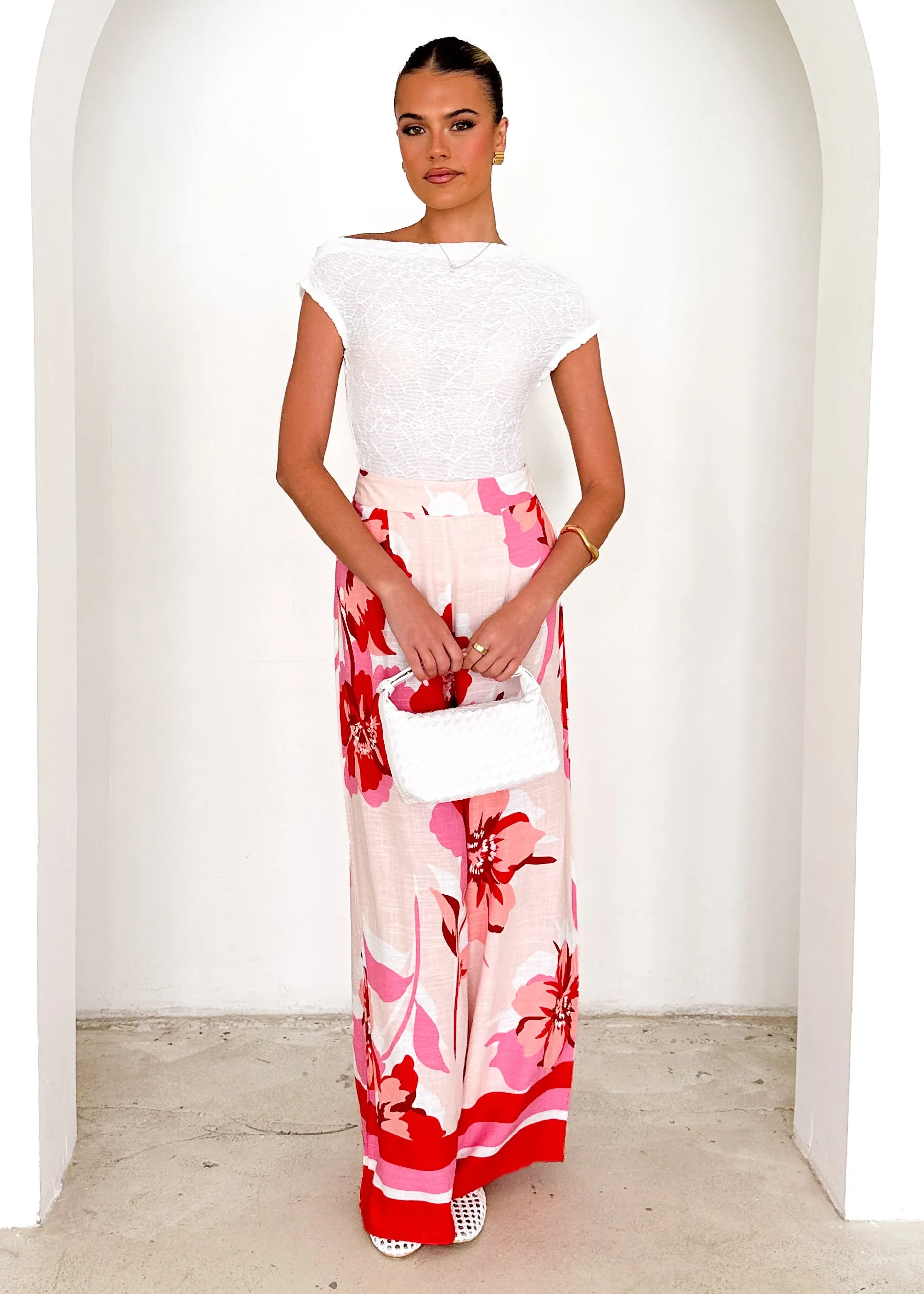 Kristen Pants - Red Rosabel sold by Gingham & Heels product image thumbnail 3