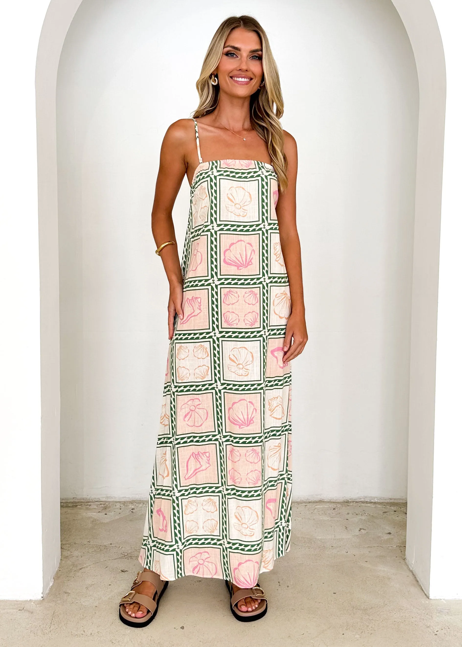 Talisa Maxi Dress - Coastal Green sold by Gingham & Heels product image thumbnail 3