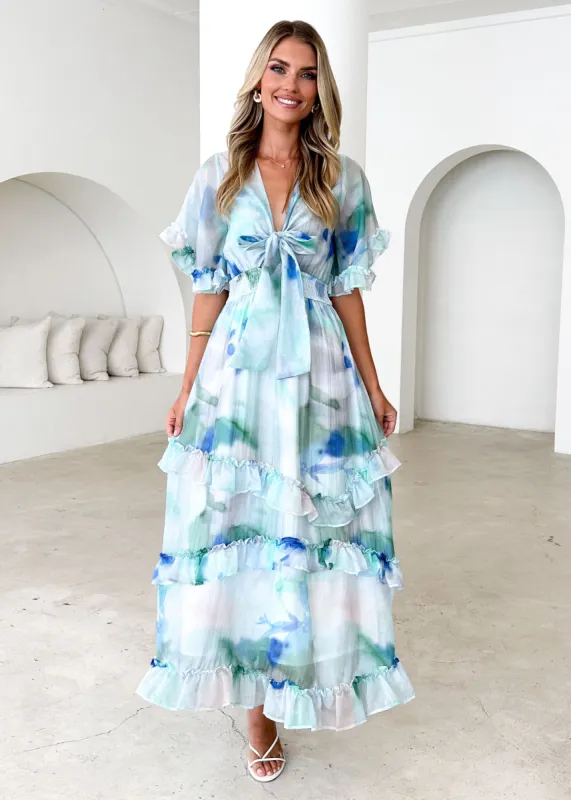 Hamilton Maxi Dress - Mint Haze sold by Gingham & Heels