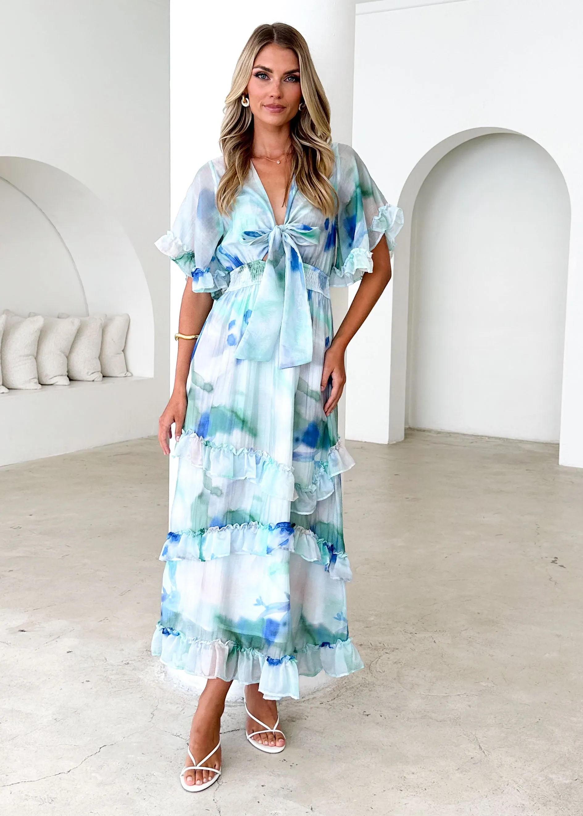 Hamilton Maxi Dress - Mint Haze sold by Gingham & Heels product image thumbnail 2