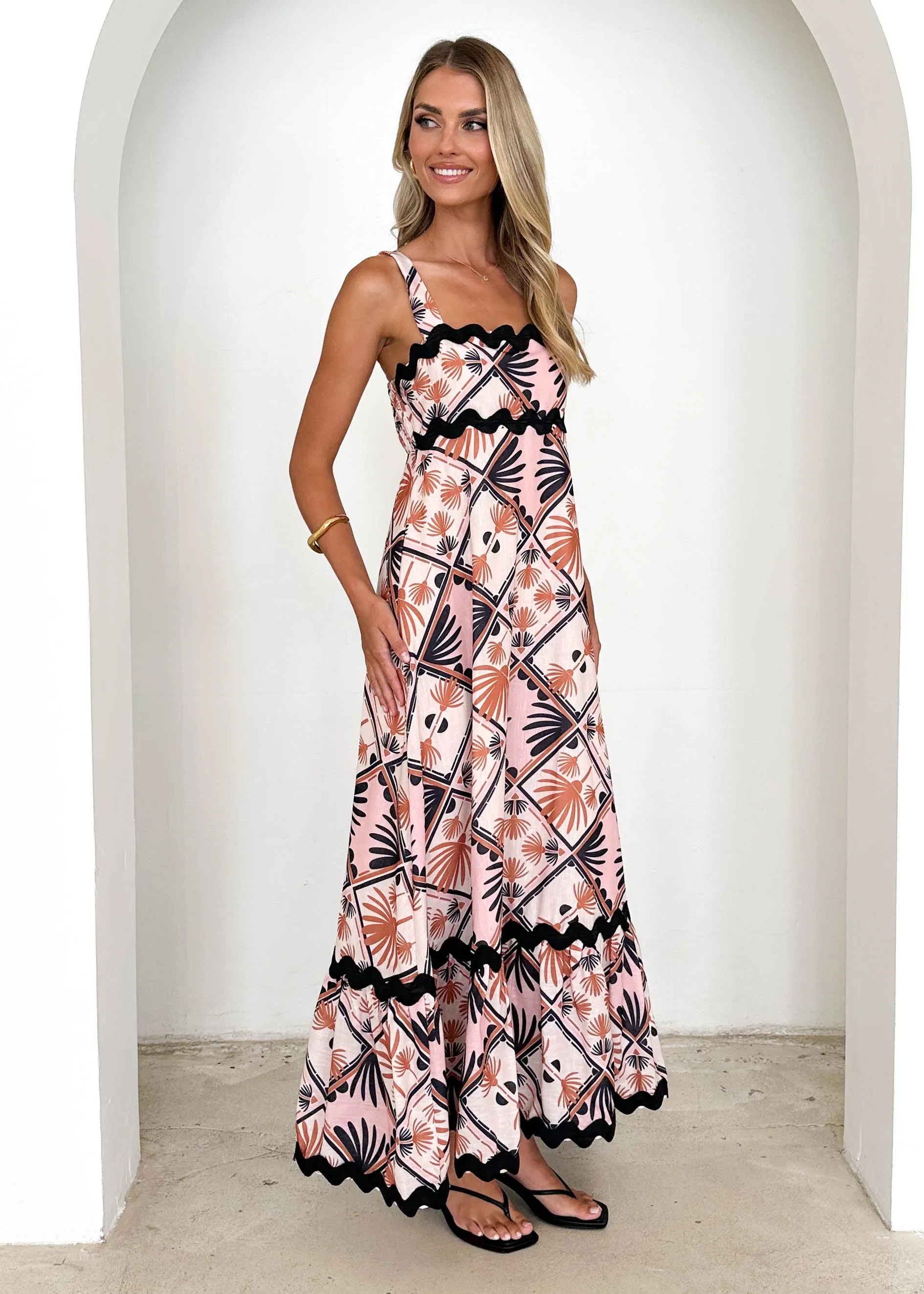 Riverina Maxi Dress - Palm Springs sold by Gingham & Heels product image thumbnail 4