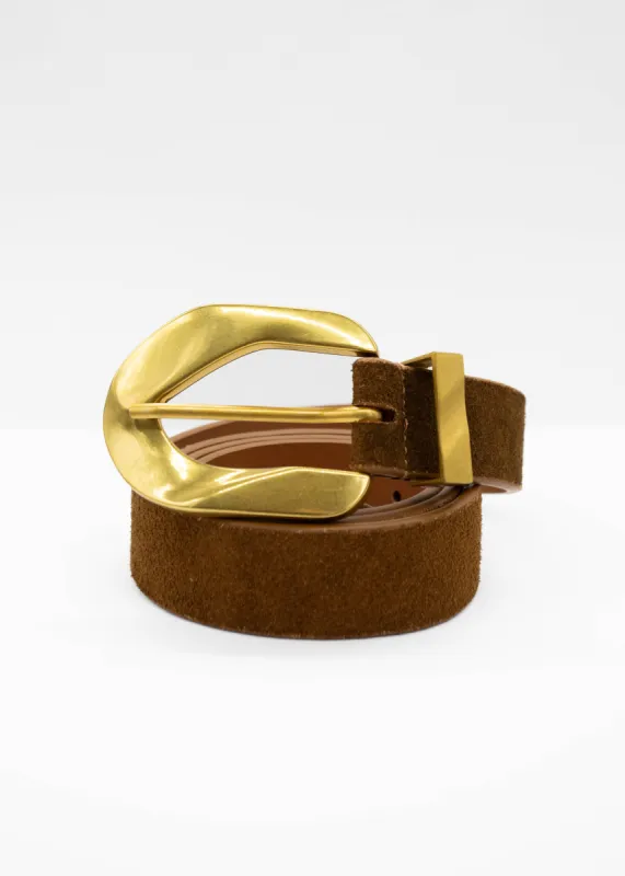Shea Suede Belt - Tan sold by Gingham & Heels