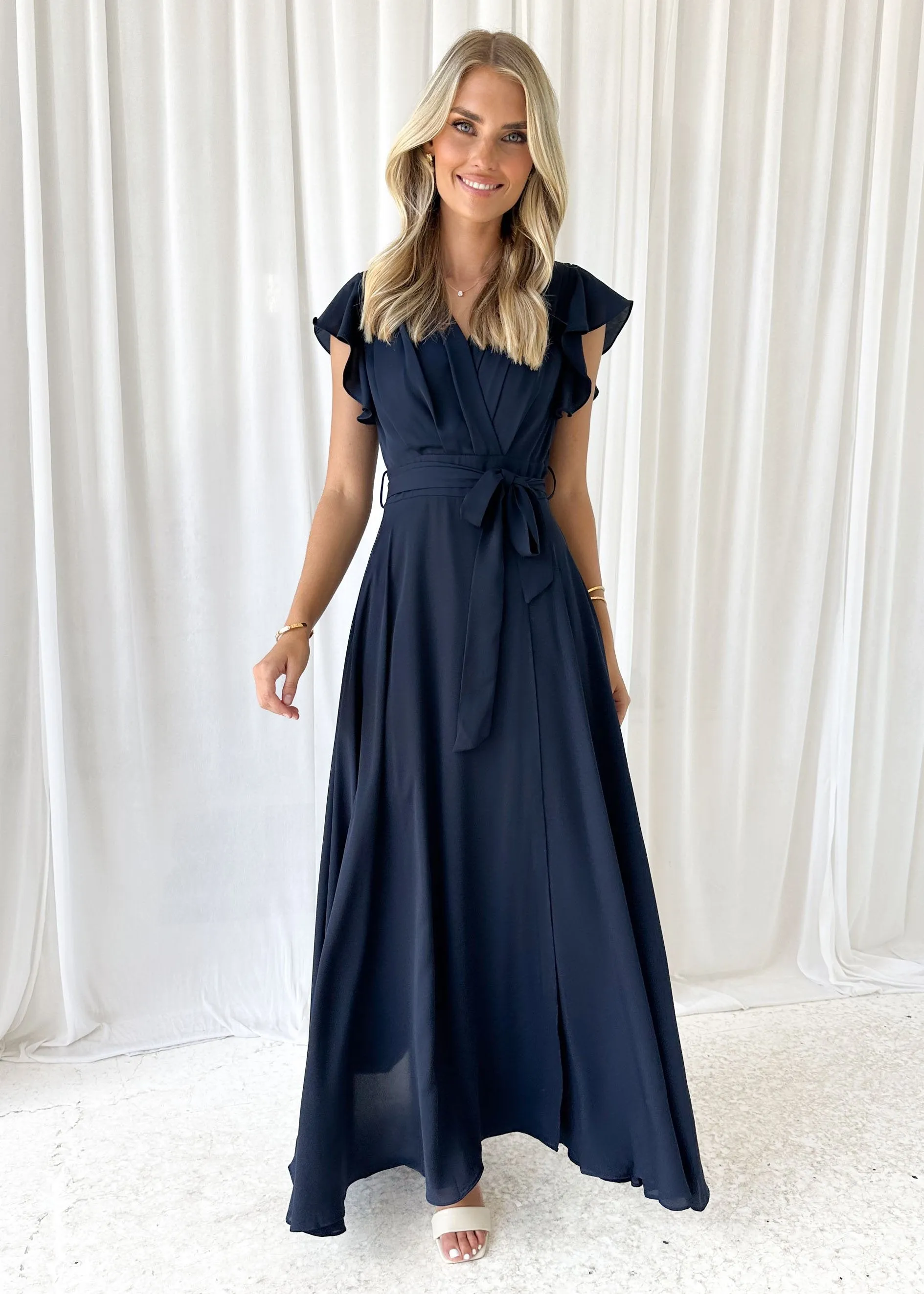 Polly Maxi Dress - Navy sold by Gingham & Heels product image thumbnail 3