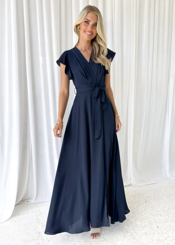 Polly Maxi Dress - Navy sold by Gingham & Heels