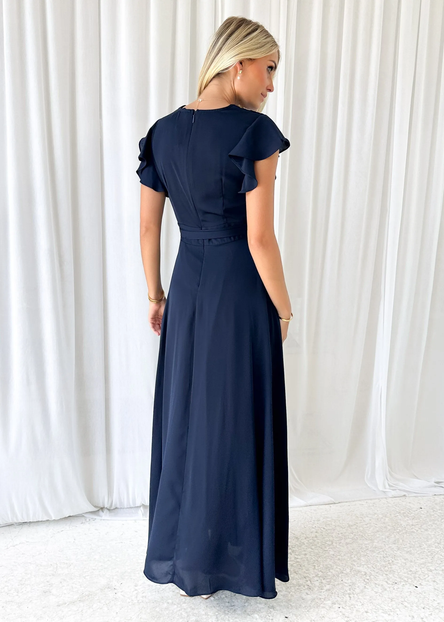 Polly Maxi Dress - Navy sold by Gingham & Heels product image thumbnail 5