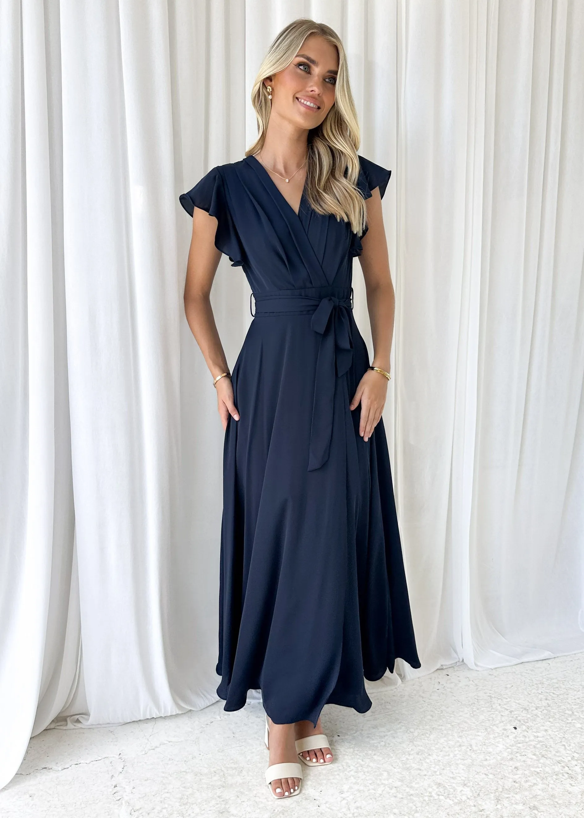 Polly Maxi Dress - Navy sold by Gingham & Heels product image thumbnail 2
