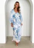 Stetha Maxi Dress - Blue Flowers sold by Gingham & Heels