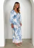 Stetha Maxi Dress - Blue Flowers sold by Gingham & Heels