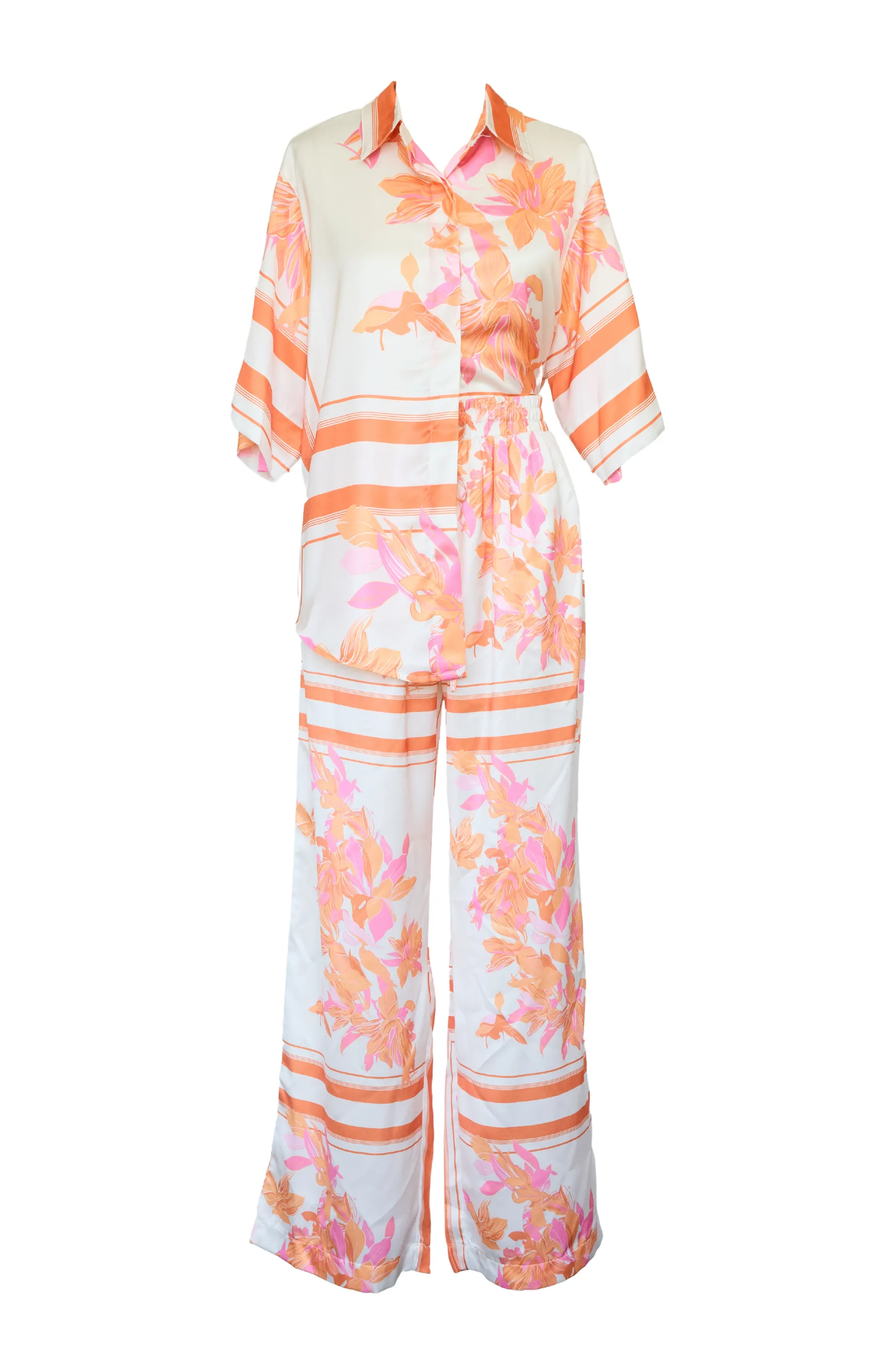 Kaycie Shirt - Peach Floral sold by Gingham & Heels product image thumbnail 2