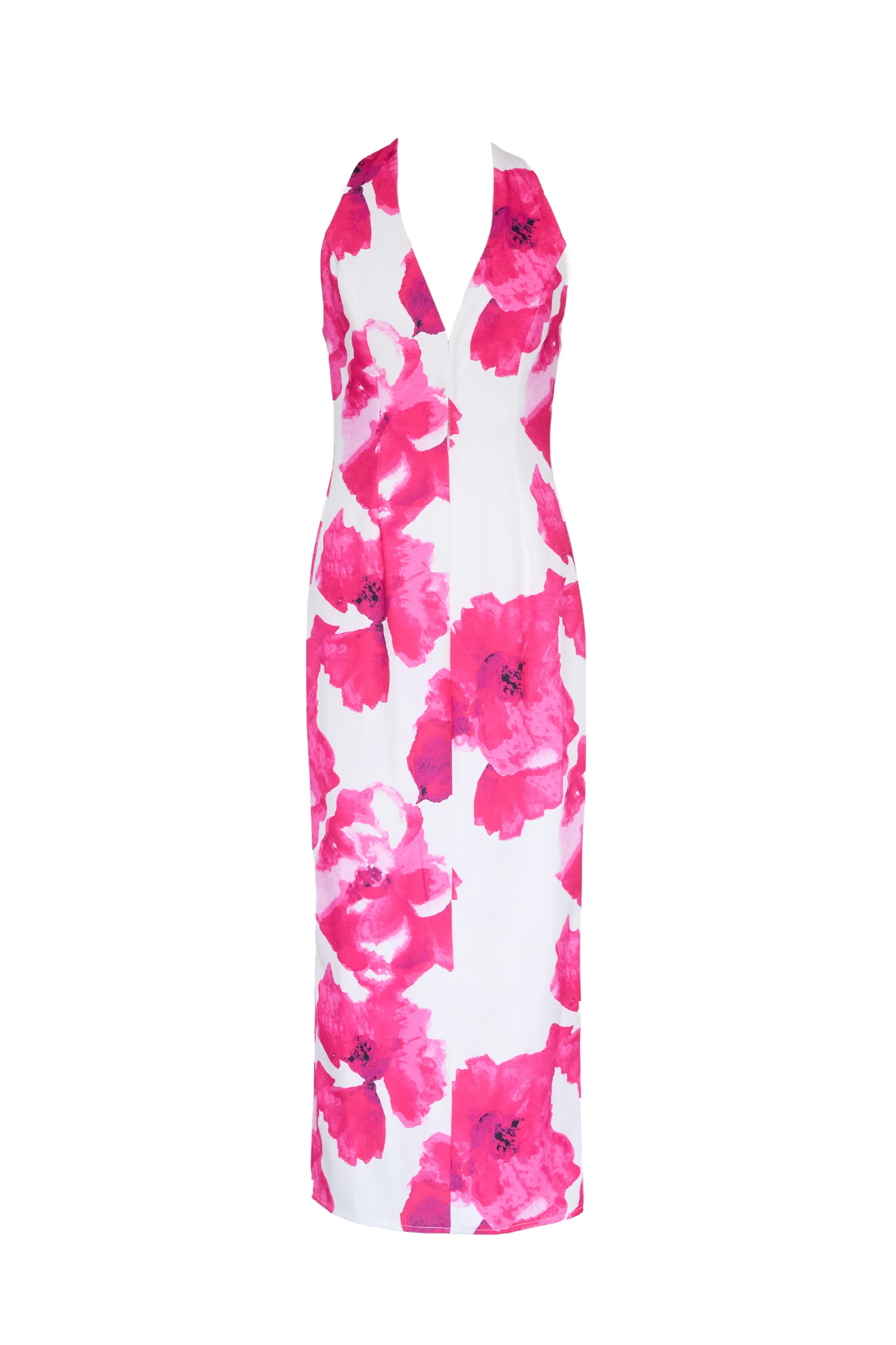 Tibetan Halter Maxi Dress - Pink Floral sold by Gingham & Heels product image thumbnail 2