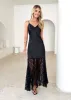 Anika Maxi Dress - Black sold by Gingham & Heels