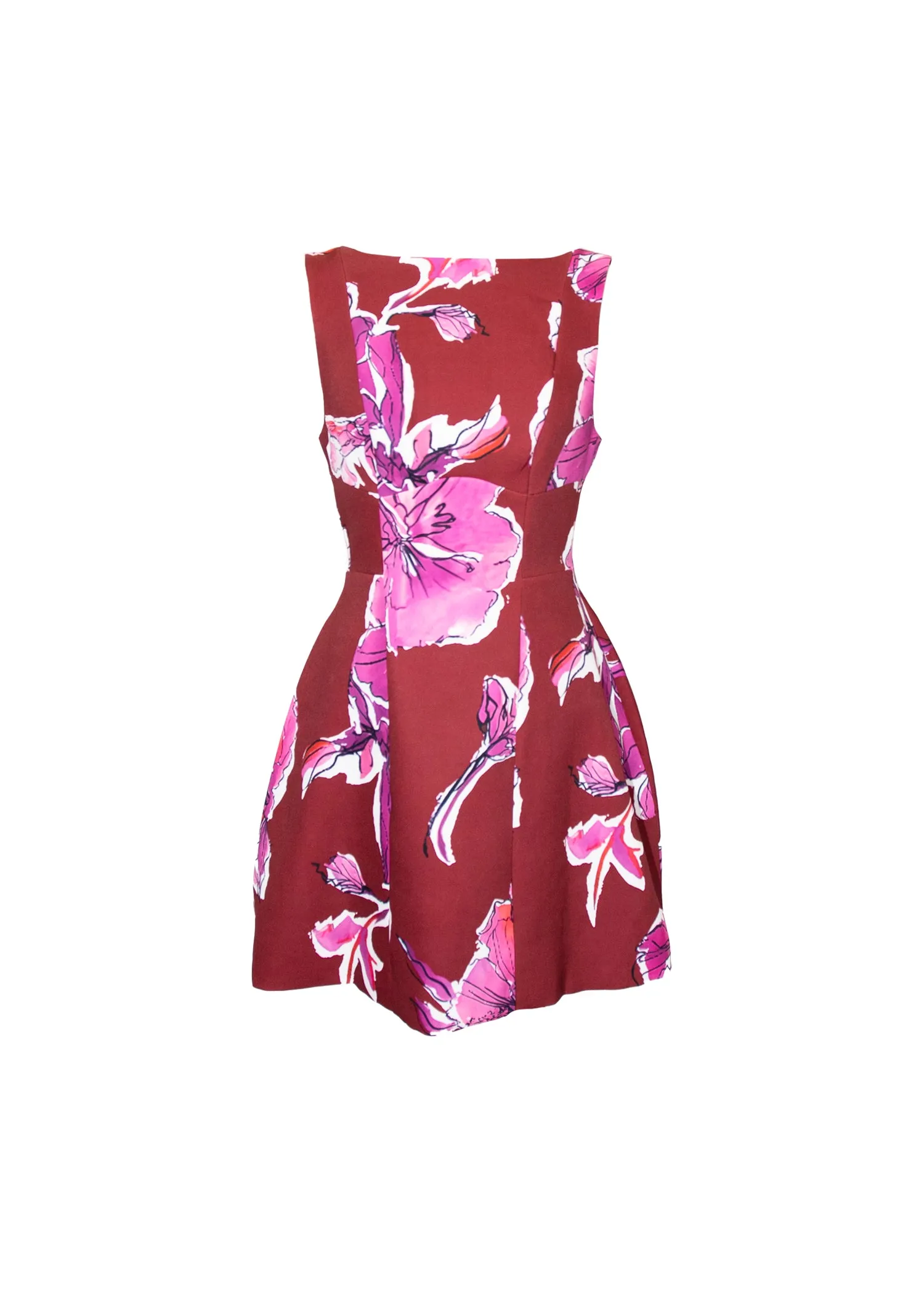 Clarissa Dress - Wine Floral sold by Gingham & Heels product image thumbnail 2