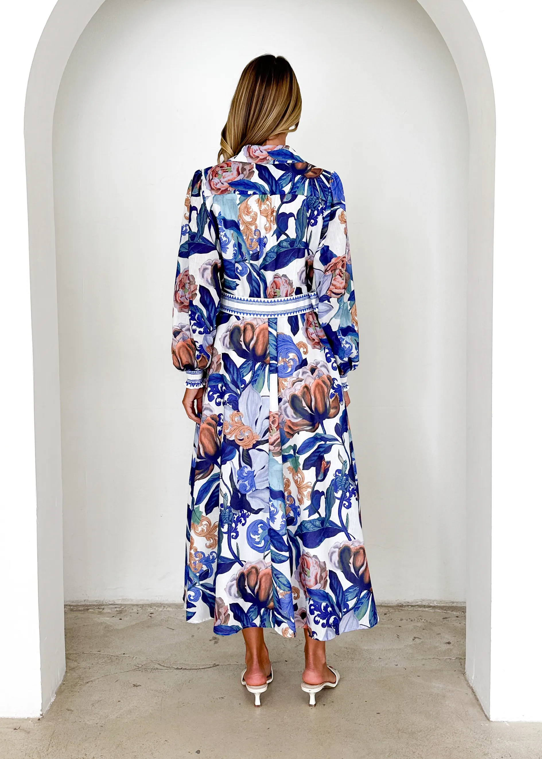 Nassa Maxi Dress - Azure Spritz sold by Gingham & Heels product image thumbnail 5