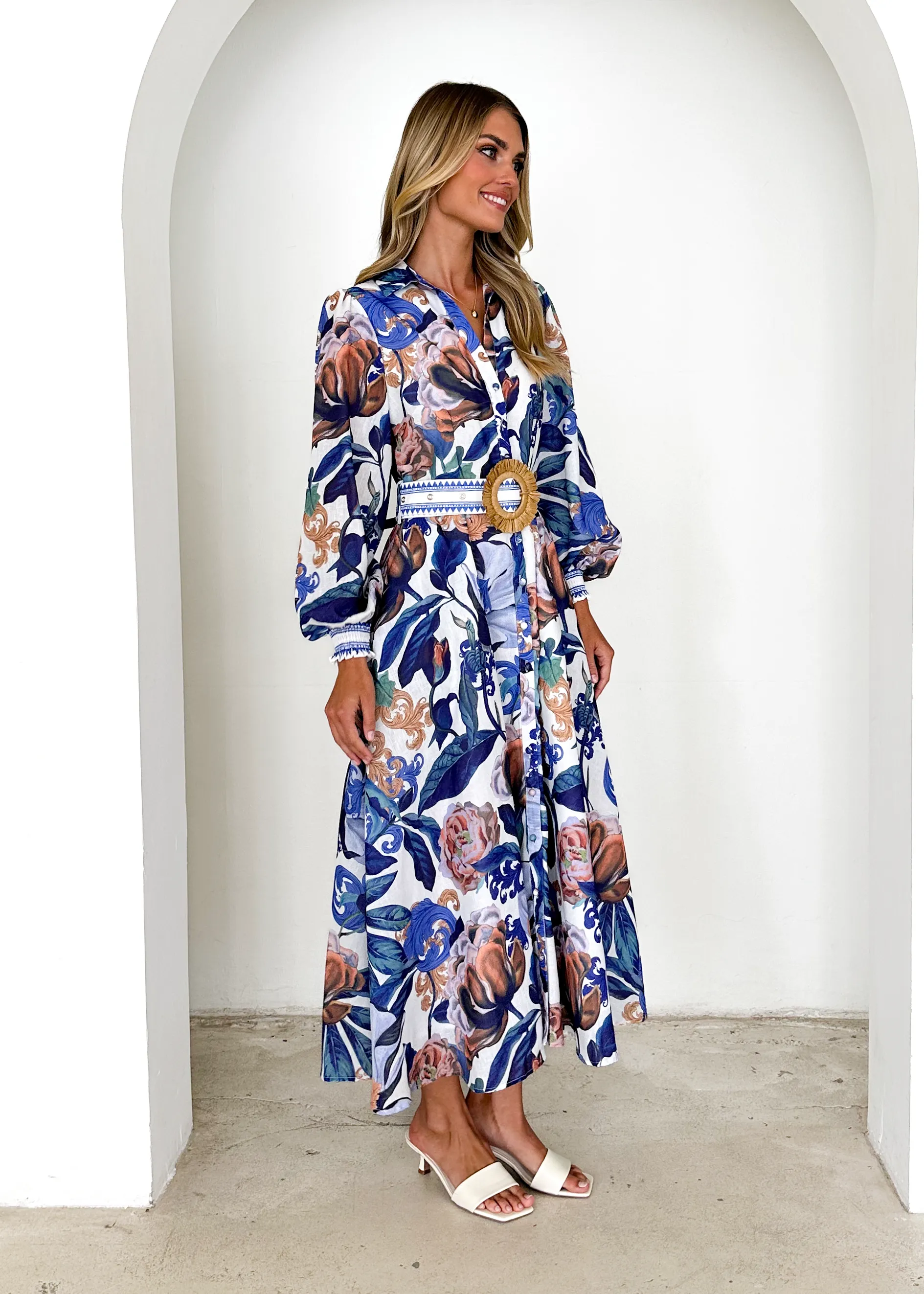Nassa Maxi Dress - Azure Spritz sold by Gingham & Heels product image thumbnail 4