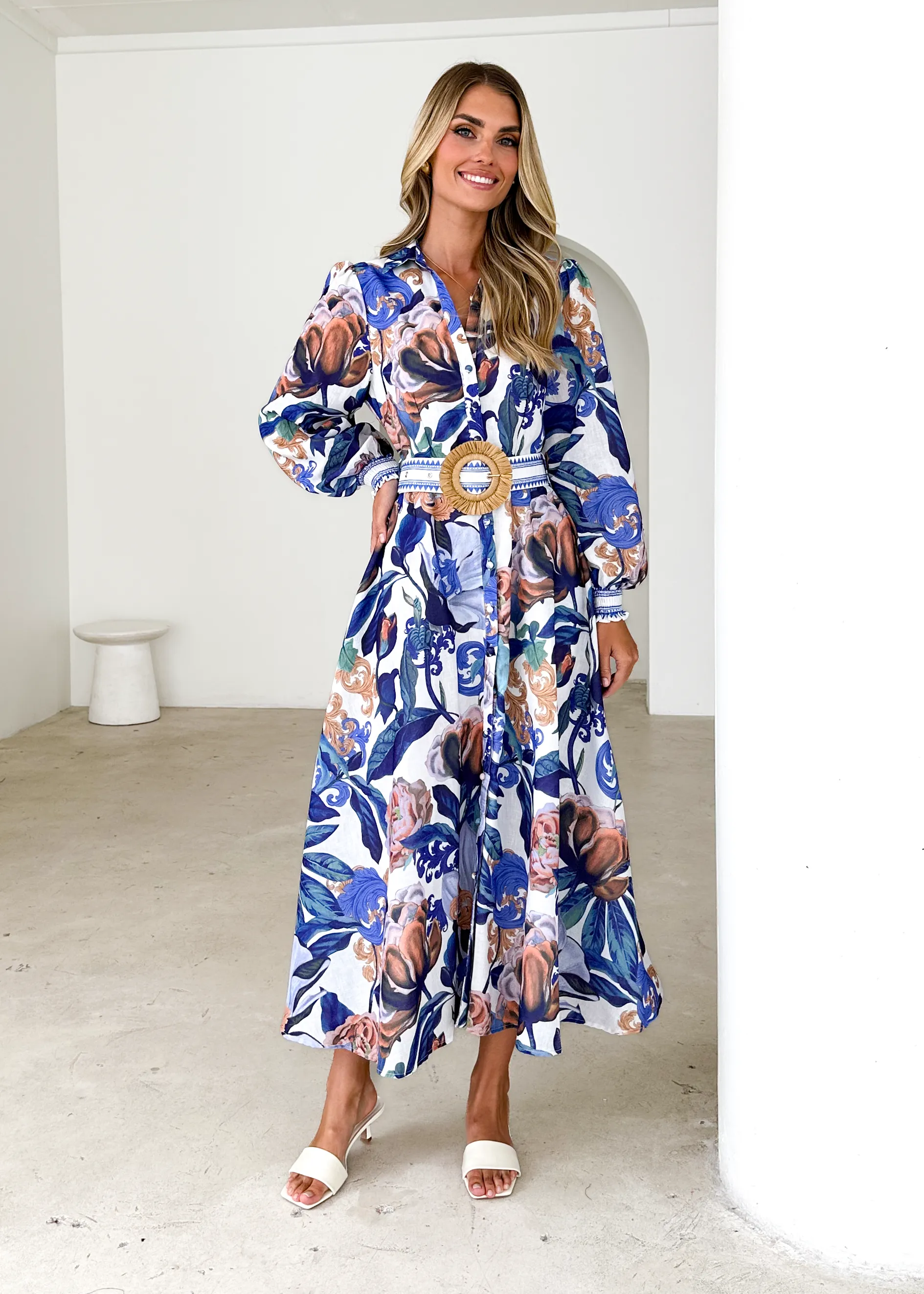 Nassa Maxi Dress - Azure Spritz sold by Gingham & Heels product image thumbnail 2