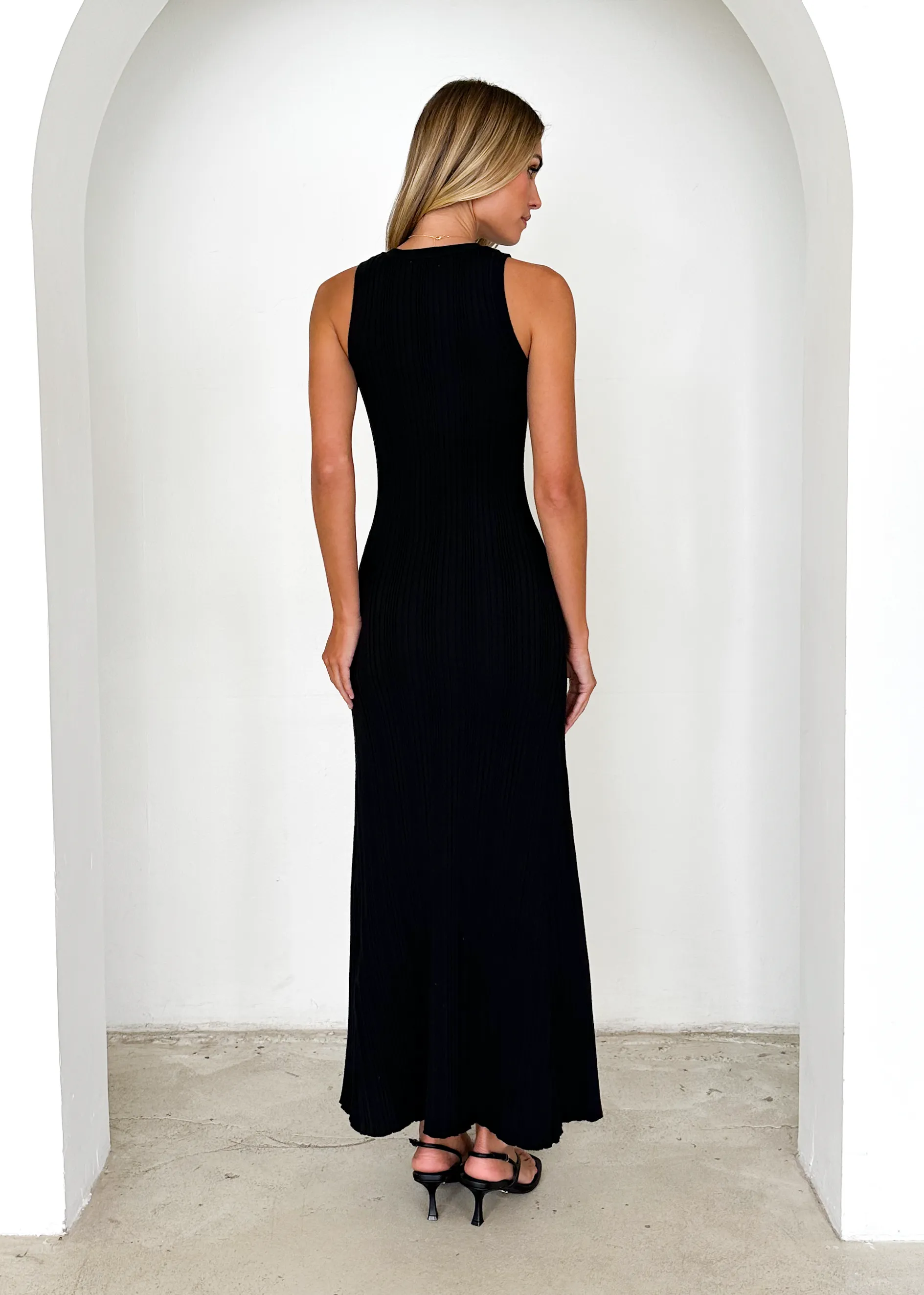 Imperial Knit Midi Dress - Black sold by Gingham & Heels product image thumbnail 5