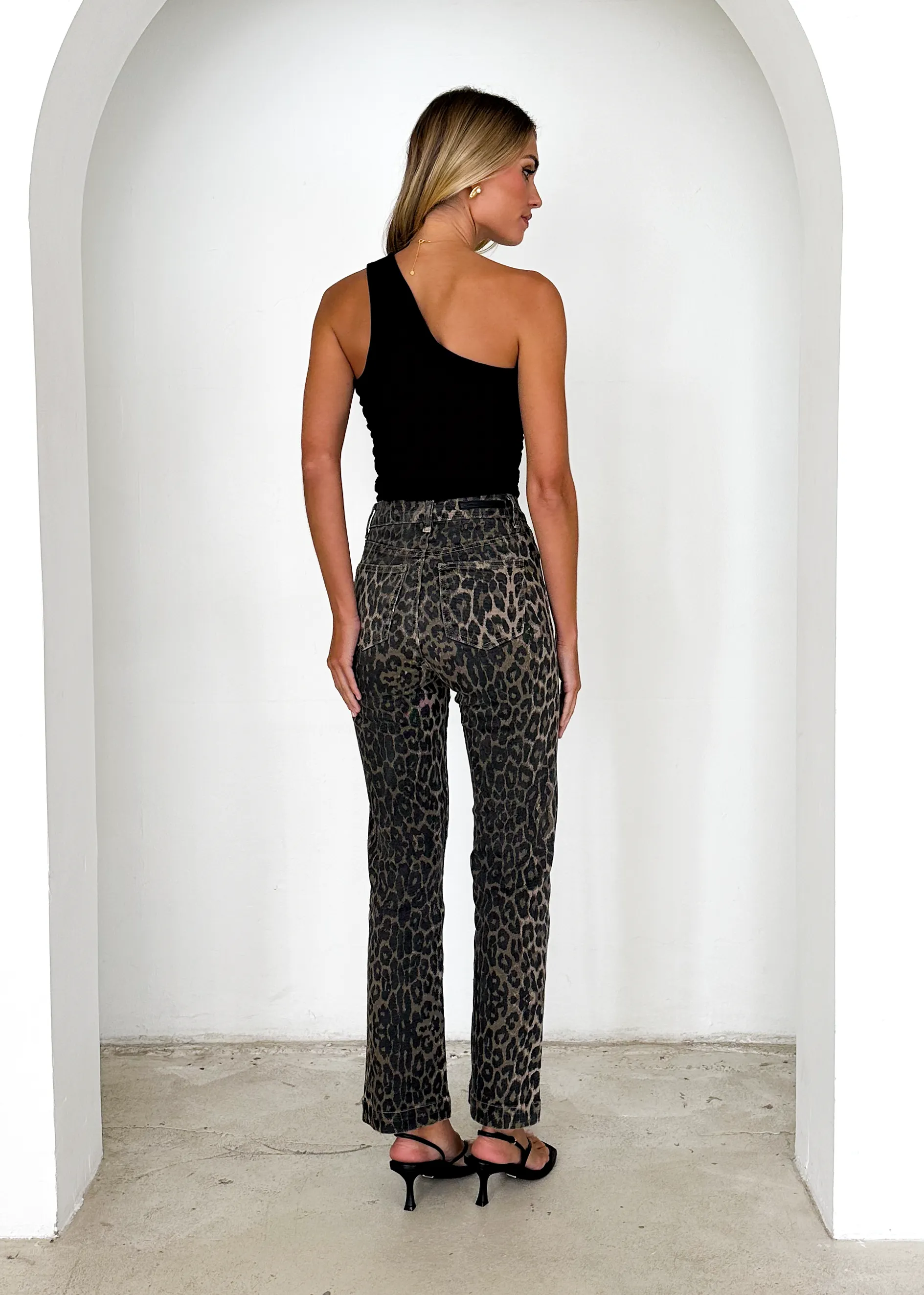 Elkie Stretch Jeans - Leopard sold by Gingham & Heels product image thumbnail 5
