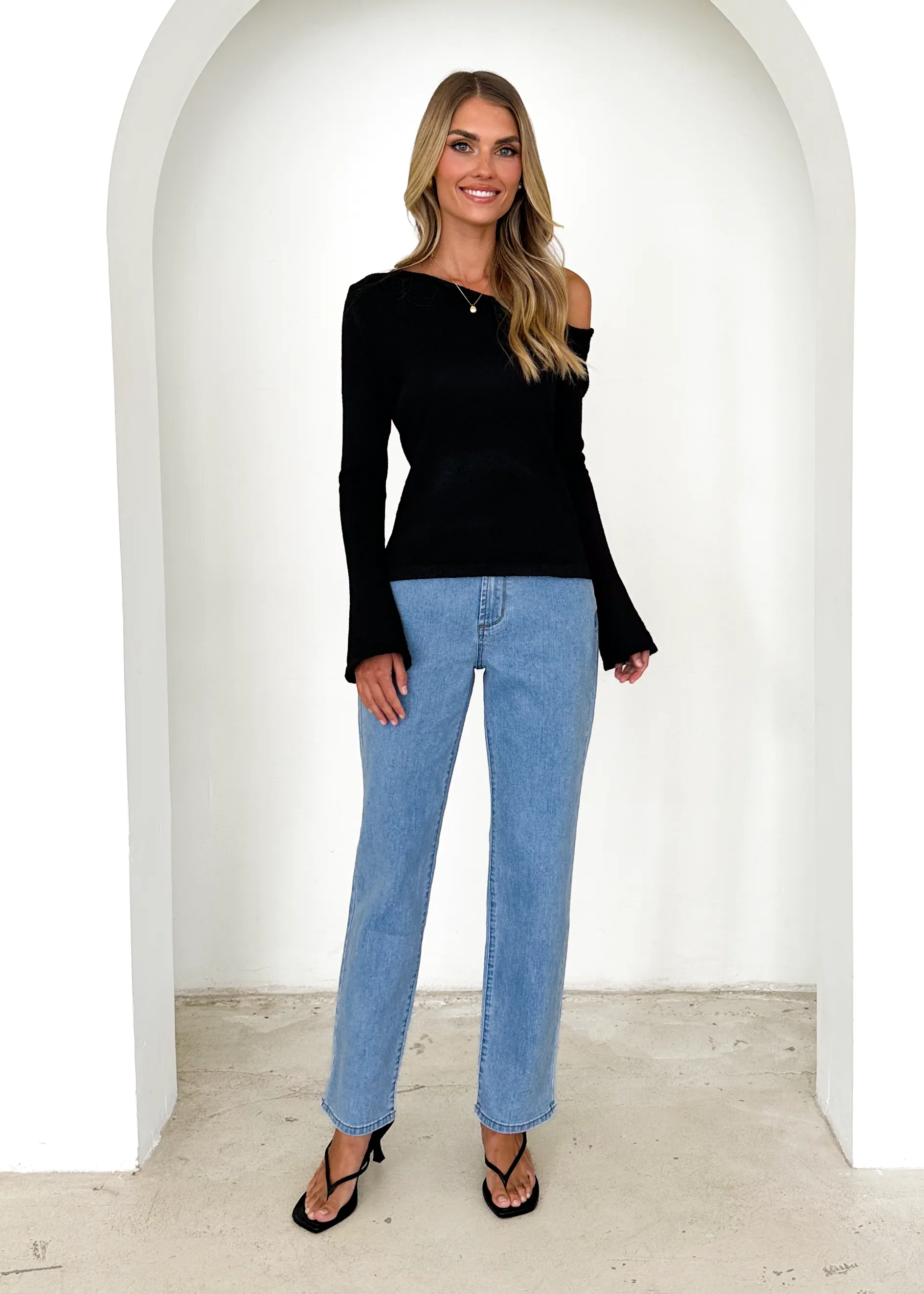 Isobel Stretch Jeans - Light Blue sold by Gingham & Heels product image thumbnail 4